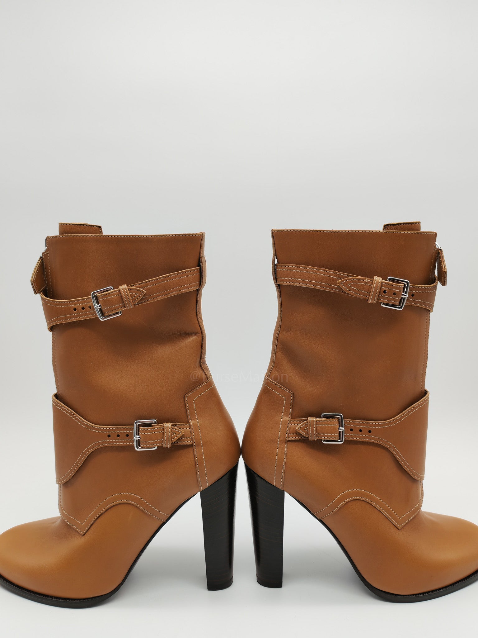 Feeling Veau Bottine Boots in Tabac Camel Size 38 (24cm) | Purse Maison Luxury Bags Shop