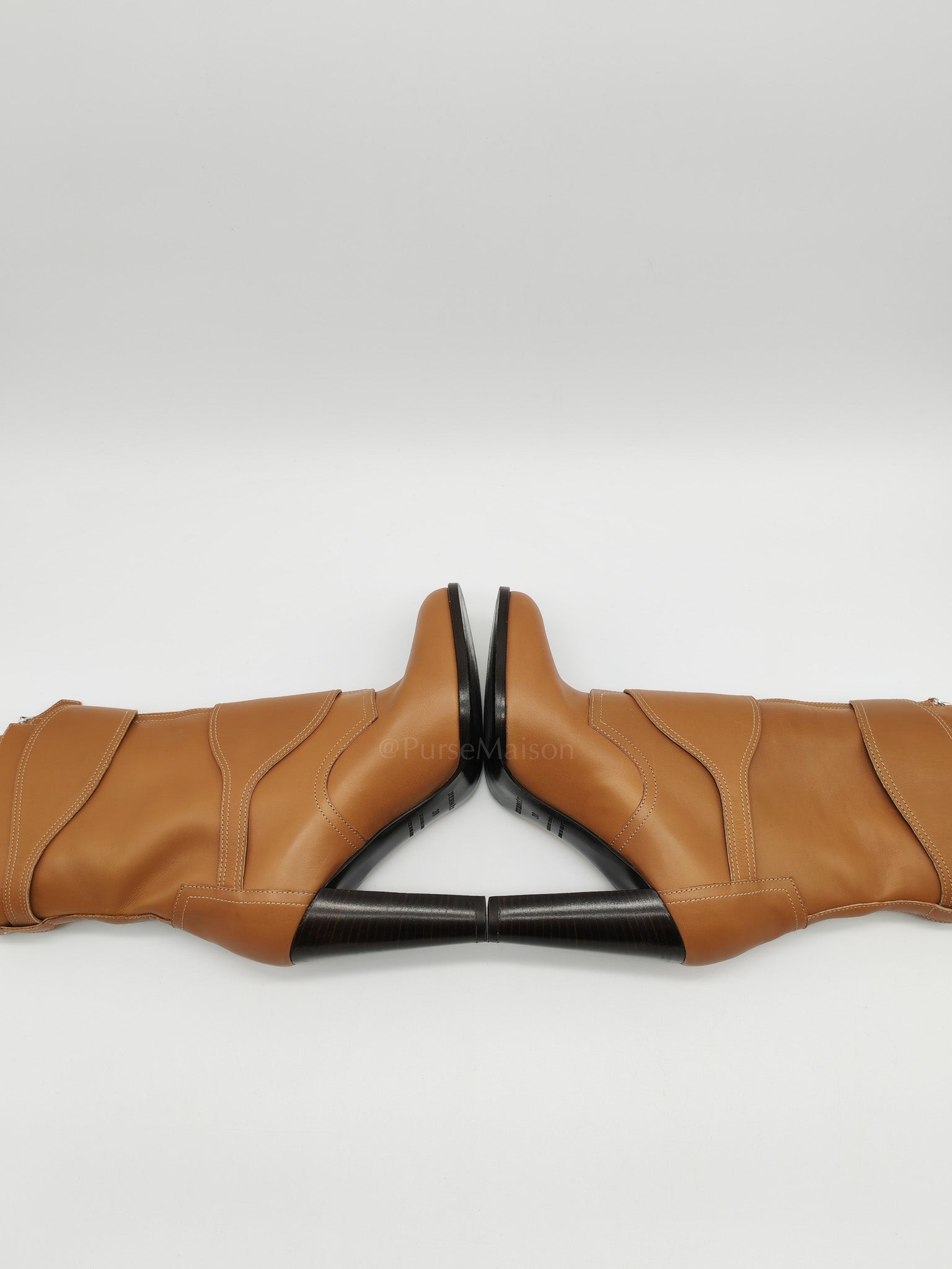 Feeling Veau Bottine Boots in Tabac Camel Size 38 (24cm) | Purse Maison Luxury Bags Shop