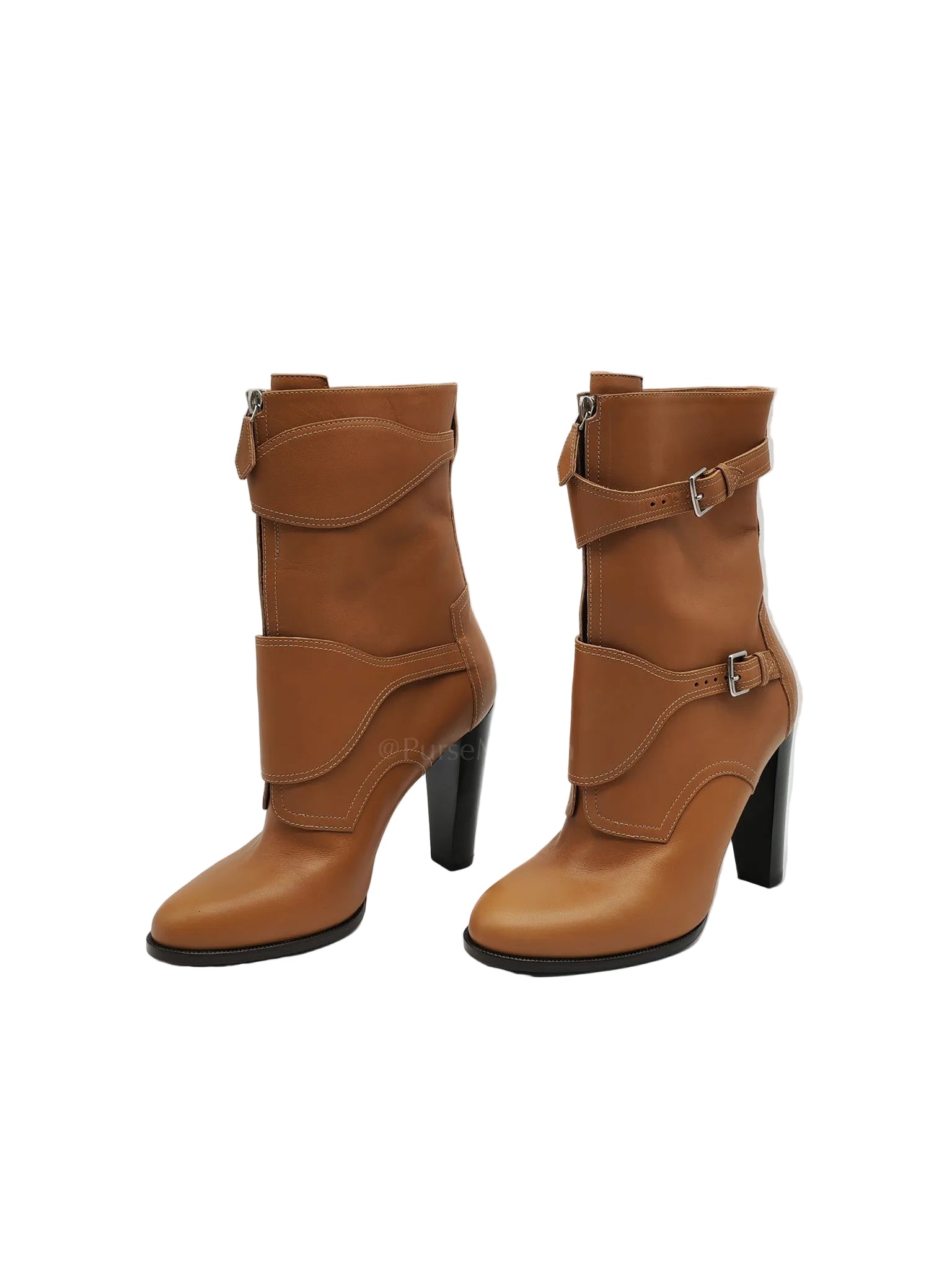 Feeling Veau Bottine Boots in Tabac Camel Size 38 (24cm) | Purse Maison Luxury Bags Shop
