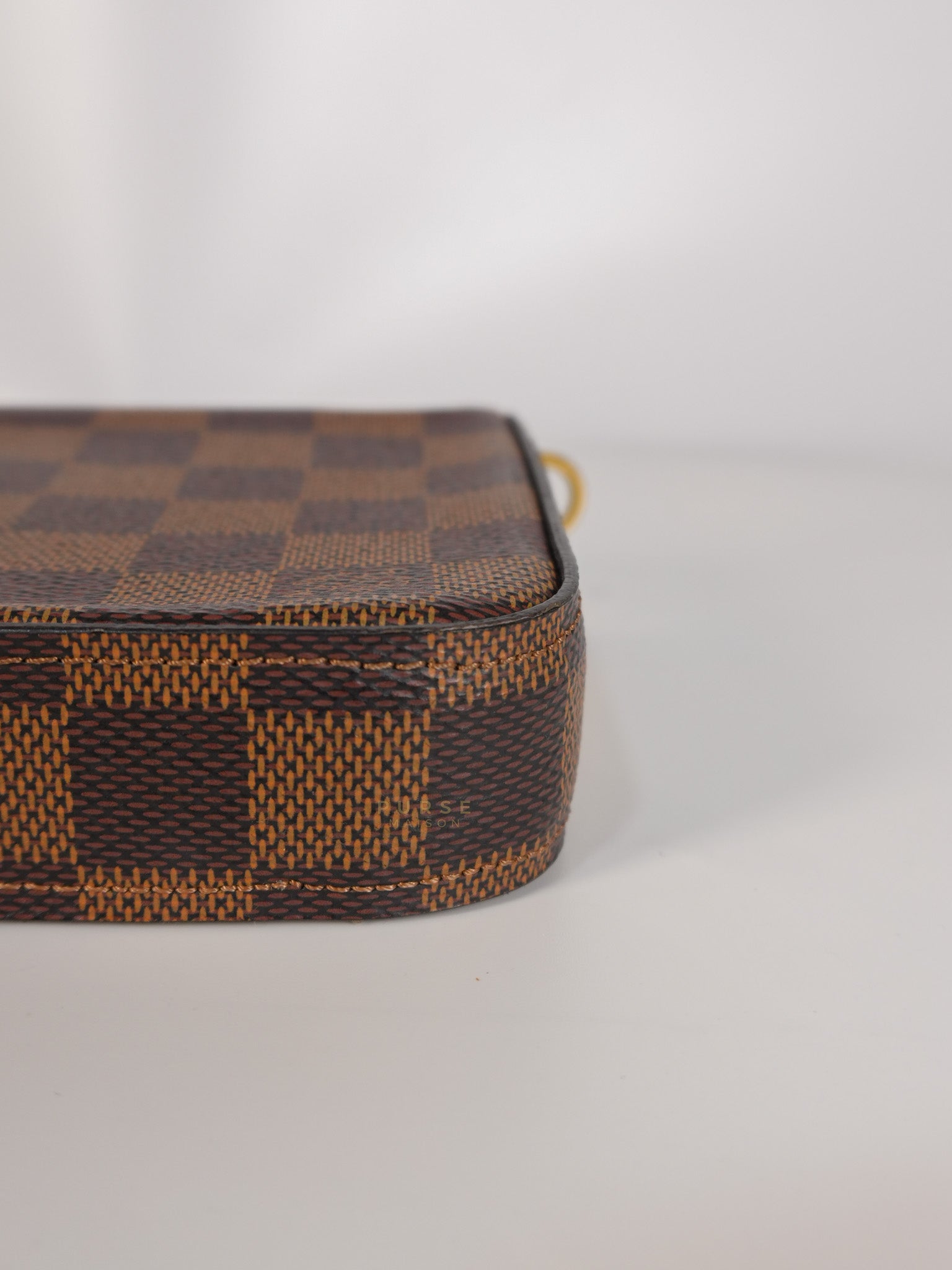 Felicie in Damier Ebene Canvas (Date Code: MI2138) | Purse Maison Luxury Bags Shop