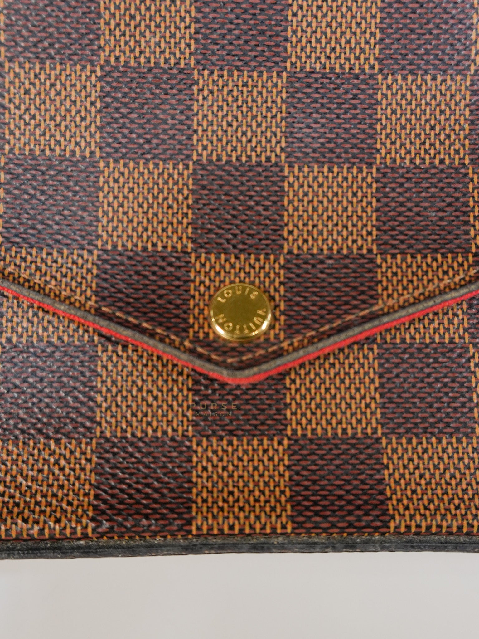 Felicie in Damier Ebene Canvas (Date Code: MI2138) | Purse Maison Luxury Bags Shop