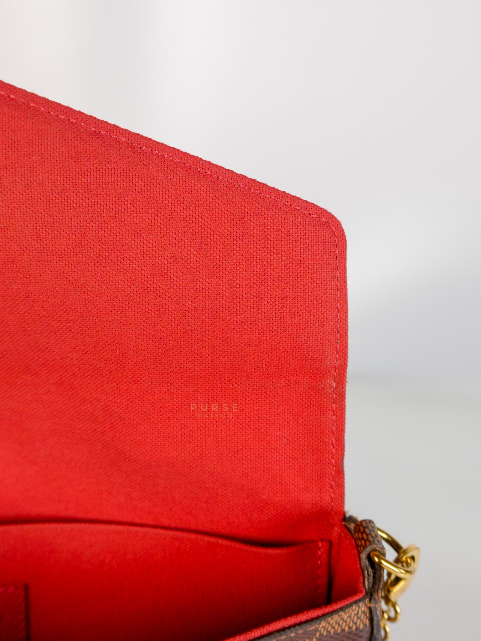Felicie in Damier Ebene Canvas (Date Code: MI2138) | Purse Maison Luxury Bags Shop