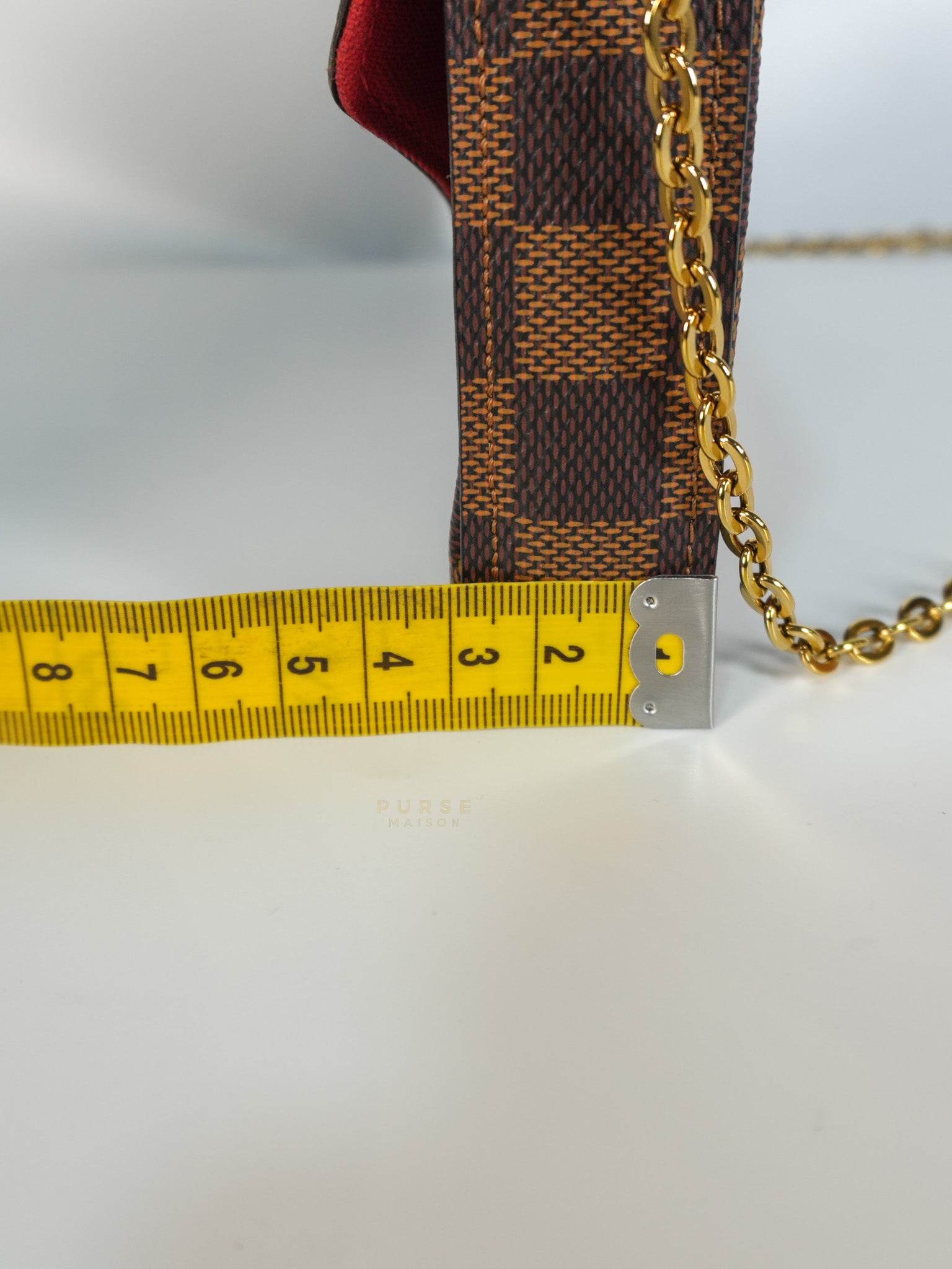 Felicie in Damier Ebene Canvas (Date Code: MI2138) | Purse Maison Luxury Bags Shop