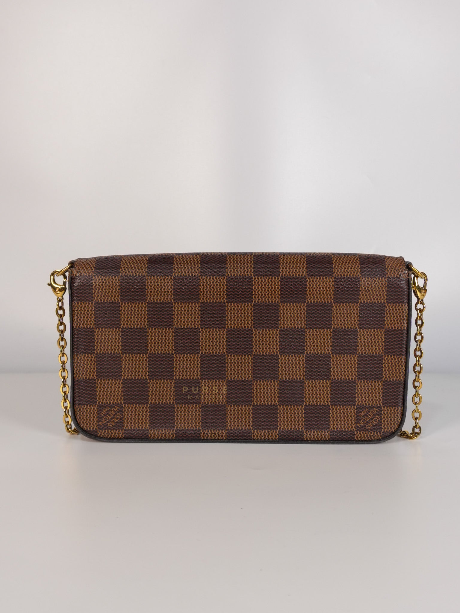 Felicie in Damier Ebene Canvas (Date Code: MI2138) | Purse Maison Luxury Bags Shop