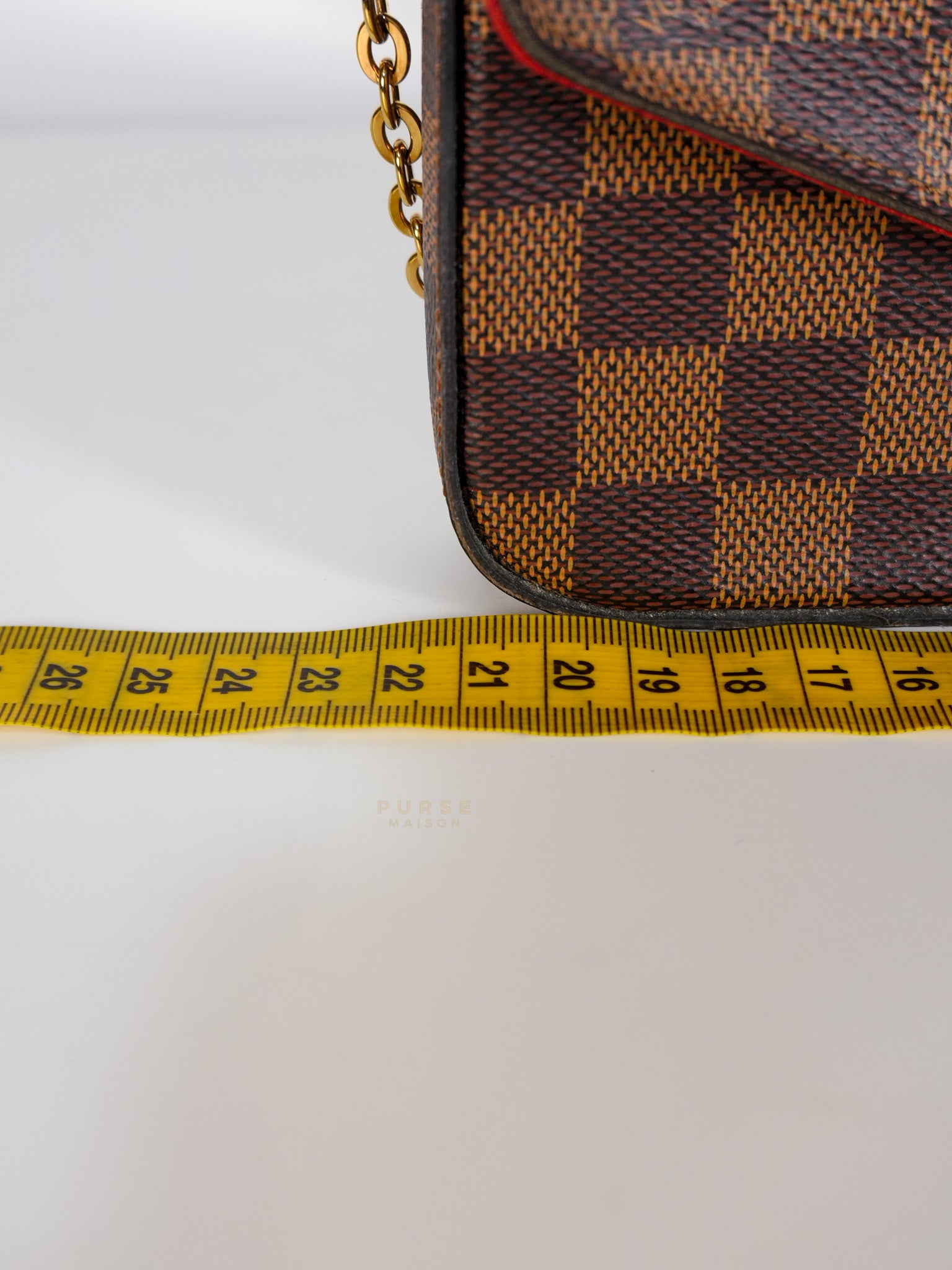 Felicie in Damier Ebene Canvas (Date Code: MI2138) | Purse Maison Luxury Bags Shop