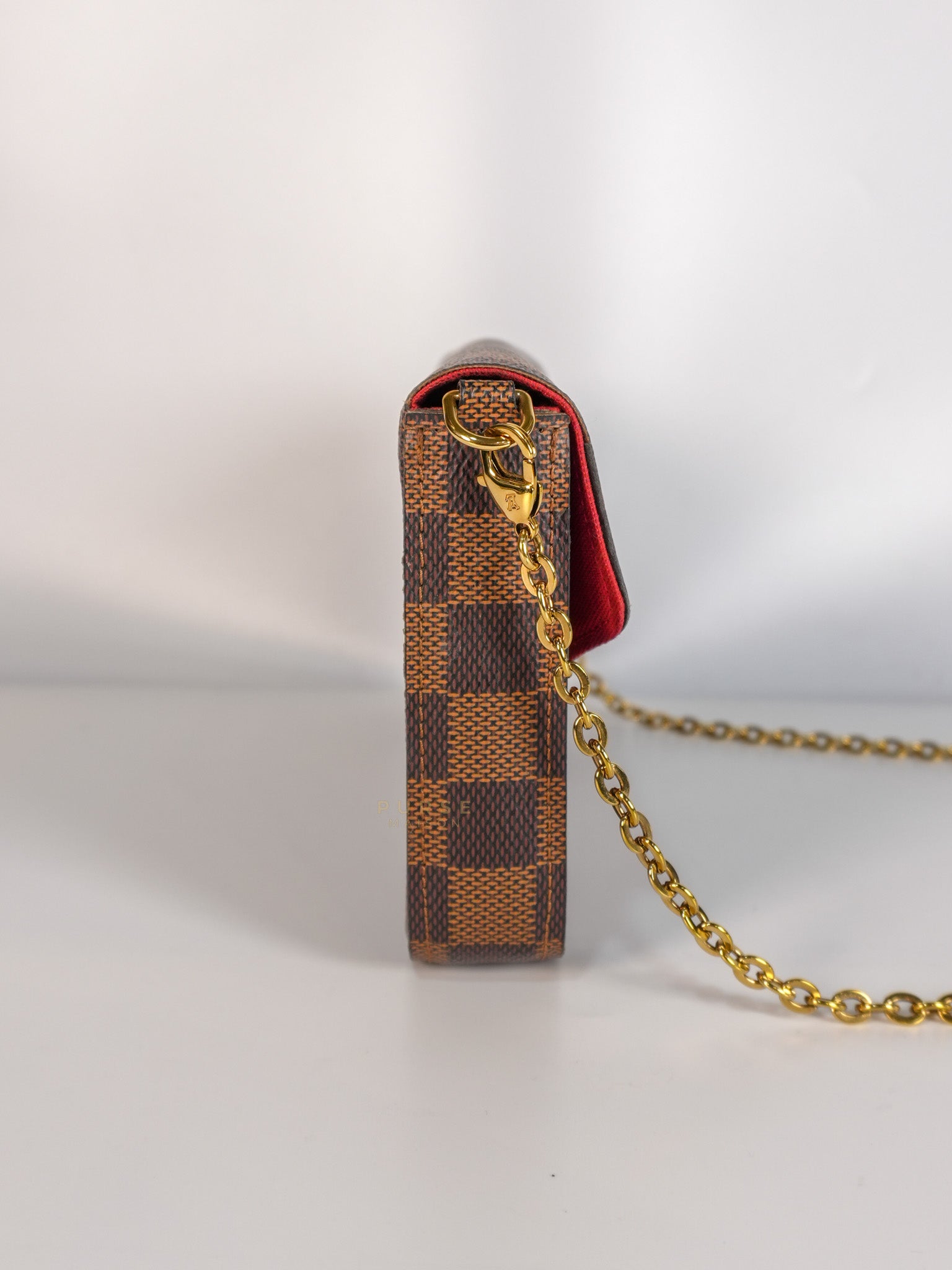 Felicie in Damier Ebene Canvas (Date Code: MI2138) | Purse Maison Luxury Bags Shop