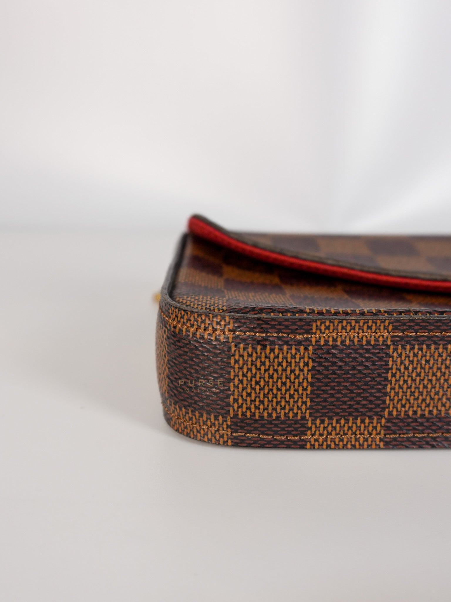 Felicie in Damier Ebene Canvas (Date Code: MI2138) | Purse Maison Luxury Bags Shop