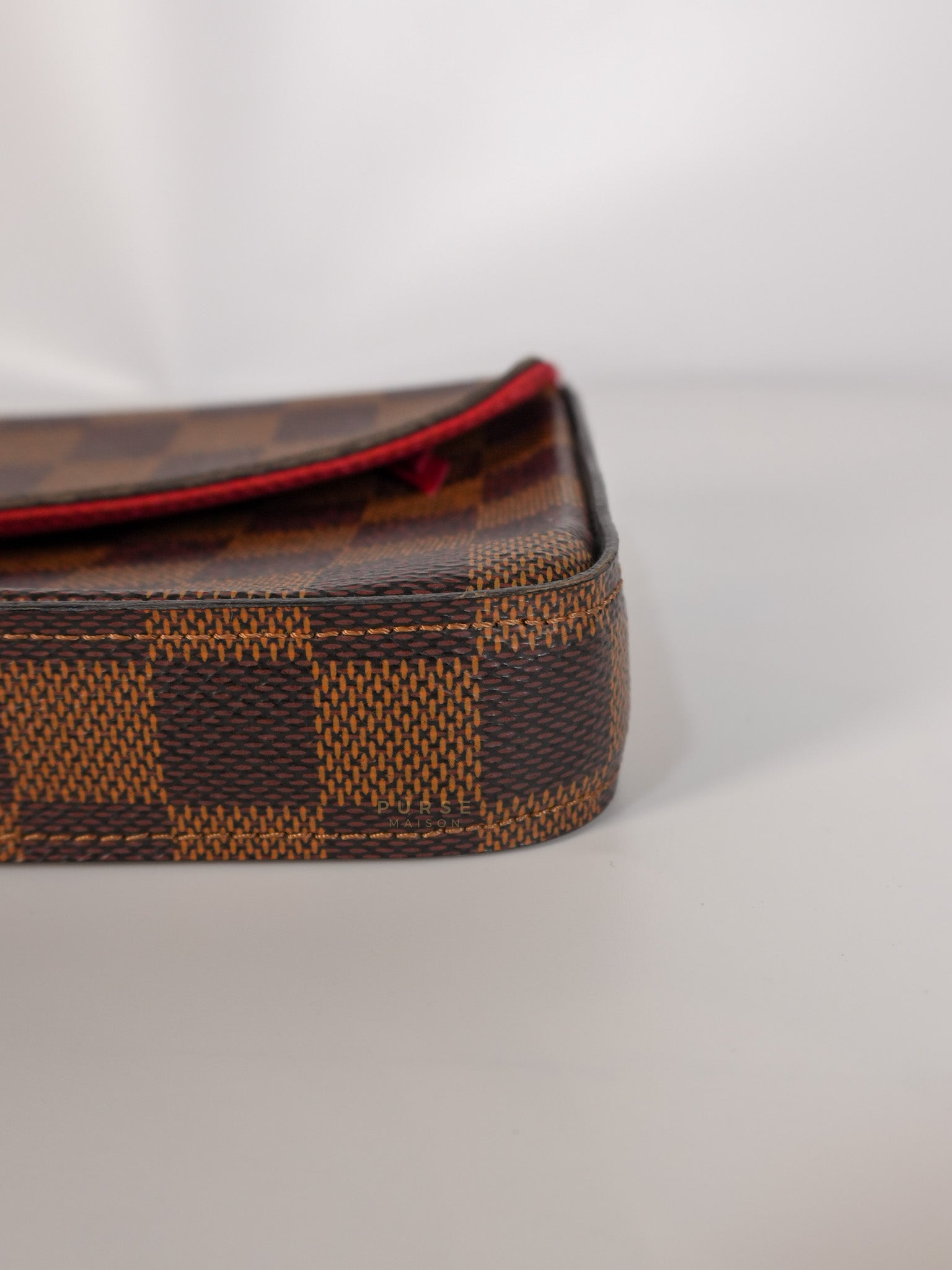 Felicie in Damier Ebene Canvas (Date Code: MI2138) | Purse Maison Luxury Bags Shop
