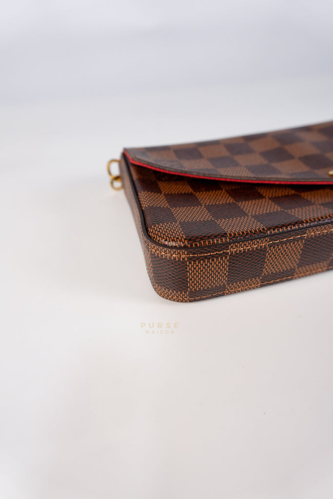 Felicie in Damier Ebene Canvas (Microchip) | Purse Maison Luxury Bags Shop