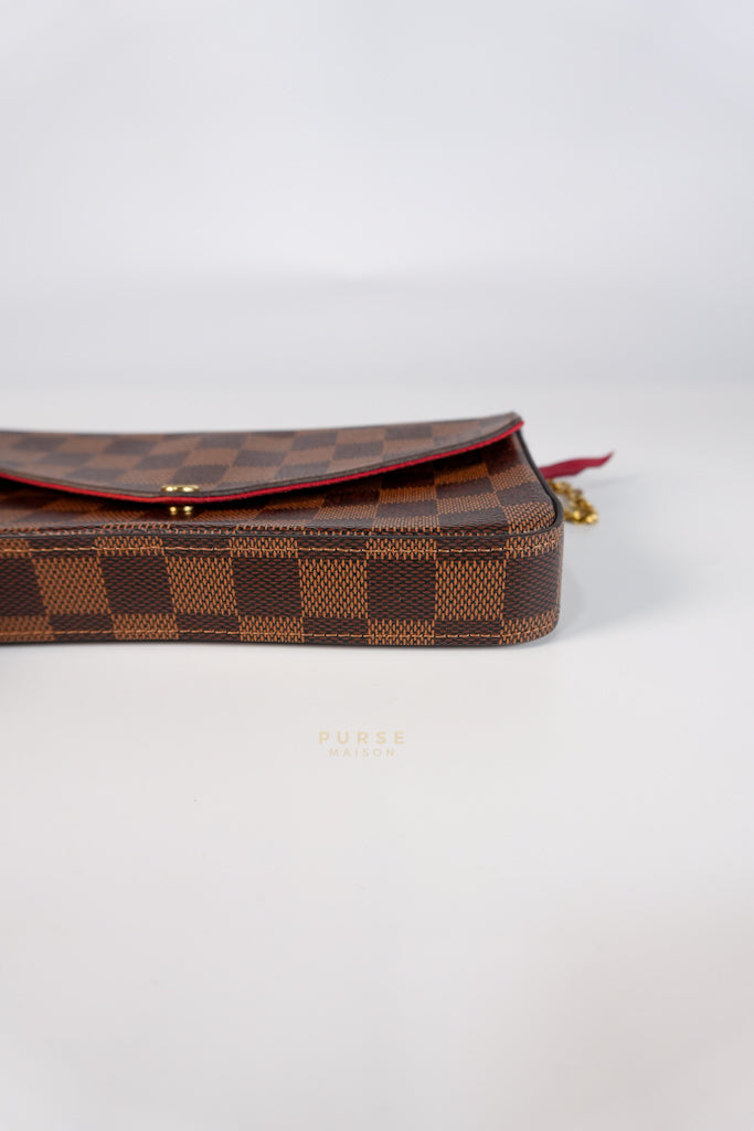 Felicie in Damier Ebene Canvas (Microchip) | Purse Maison Luxury Bags Shop