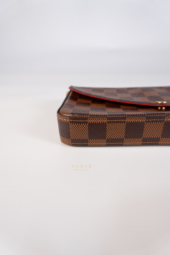 Felicie in Damier Ebene Canvas (Microchip) | Purse Maison Luxury Bags Shop