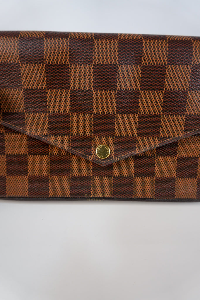 Felicie in Damier Ebene Canvas (Microchip) | Purse Maison Luxury Bags Shop