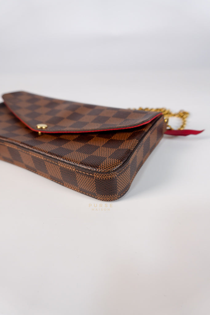 Felicie in Damier Ebene Canvas (Microchip) | Purse Maison Luxury Bags Shop