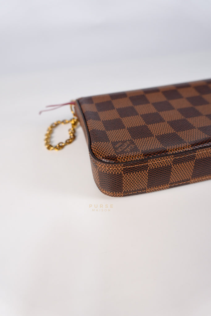 Felicie in Damier Ebene Canvas (Microchip) | Purse Maison Luxury Bags Shop