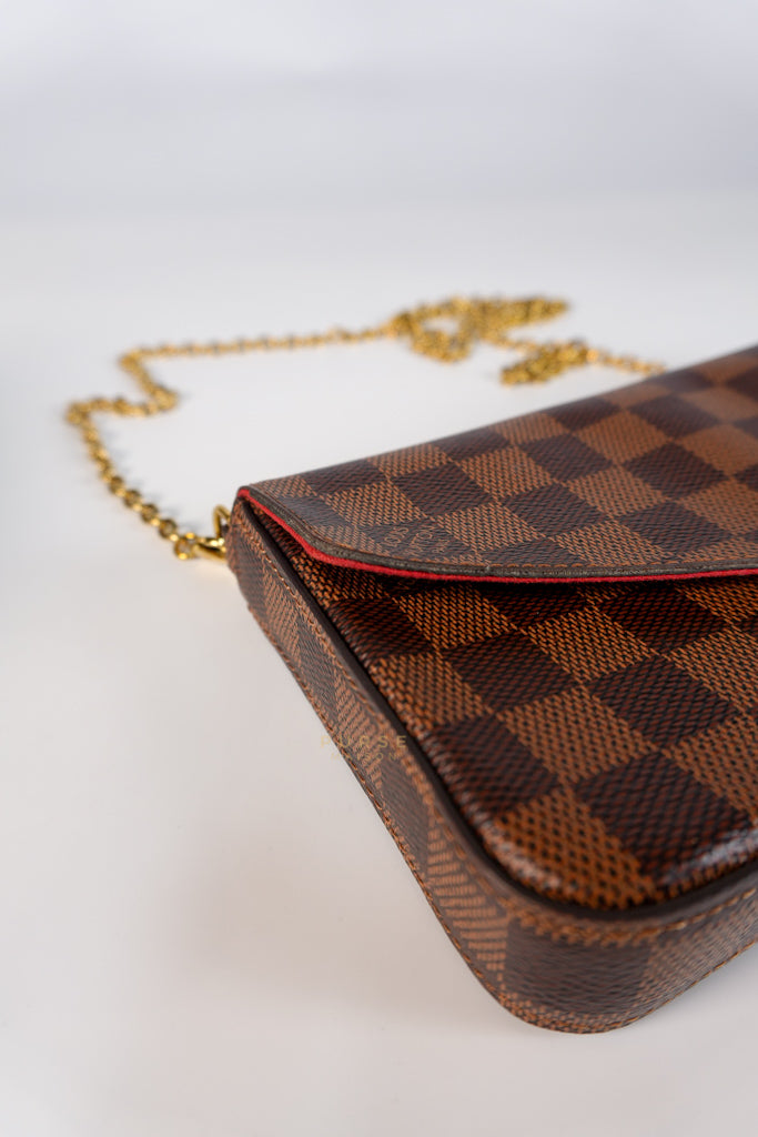 Felicie in Damier Ebene Canvas (Microchip) | Purse Maison Luxury Bags Shop