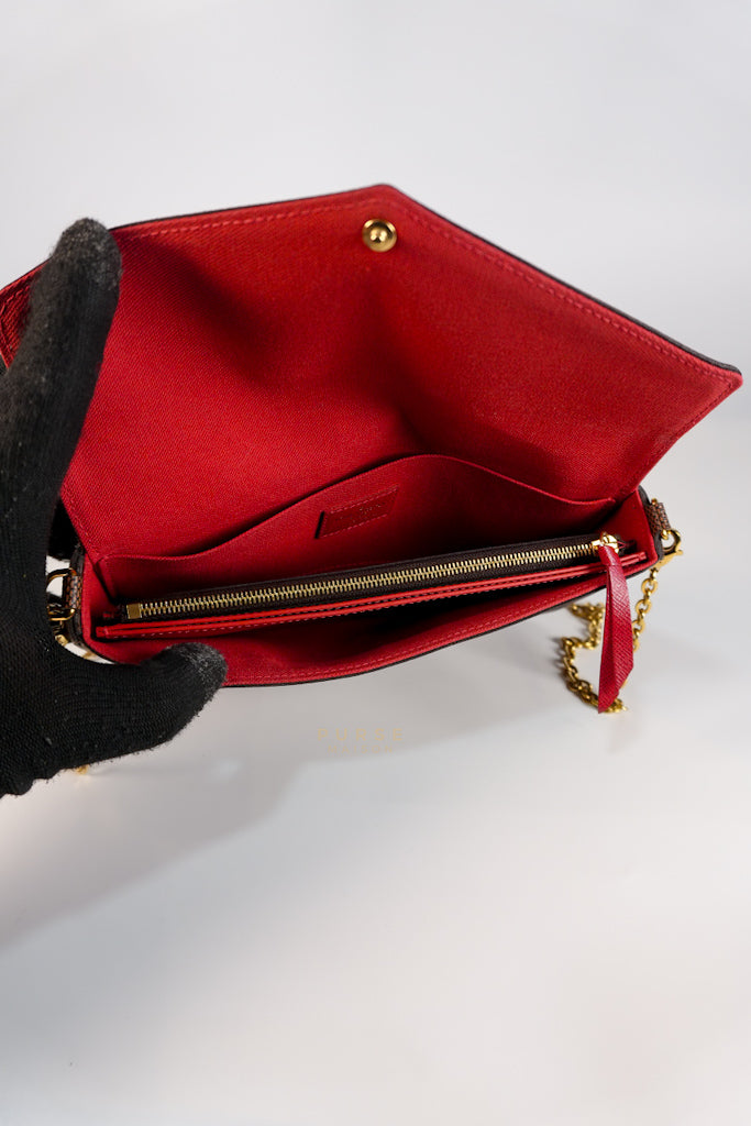 Felicie in Damier Ebene Canvas (Microchip) | Purse Maison Luxury Bags Shop