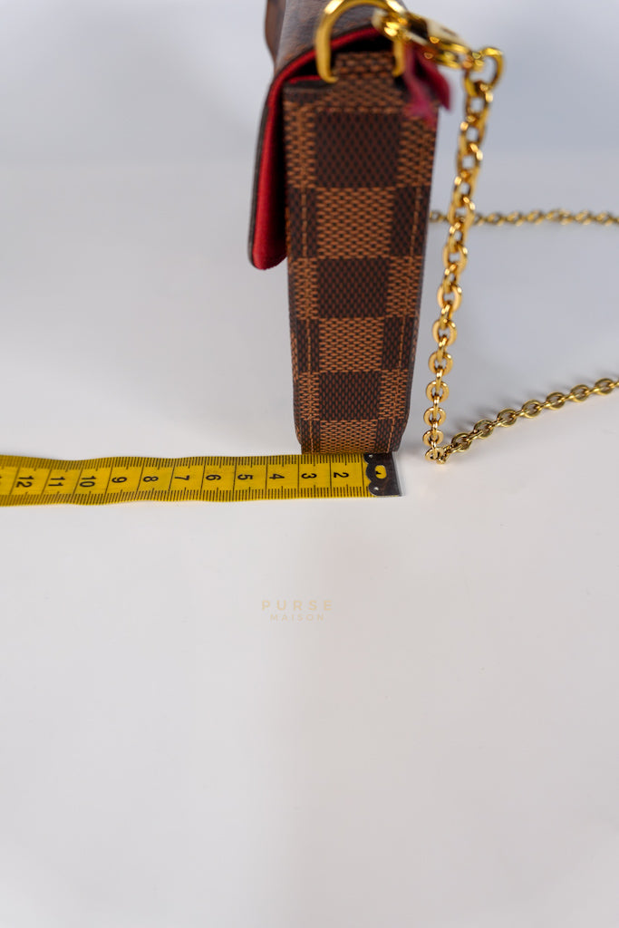 Felicie in Damier Ebene Canvas (Microchip) | Purse Maison Luxury Bags Shop