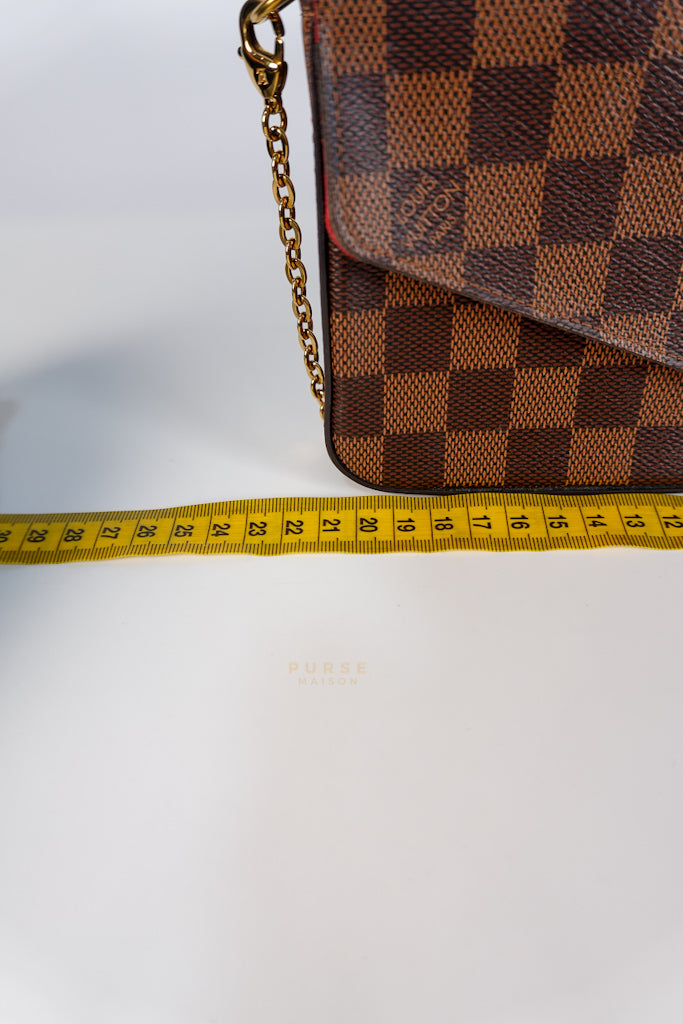 Felicie in Damier Ebene Canvas (Microchip) | Purse Maison Luxury Bags Shop