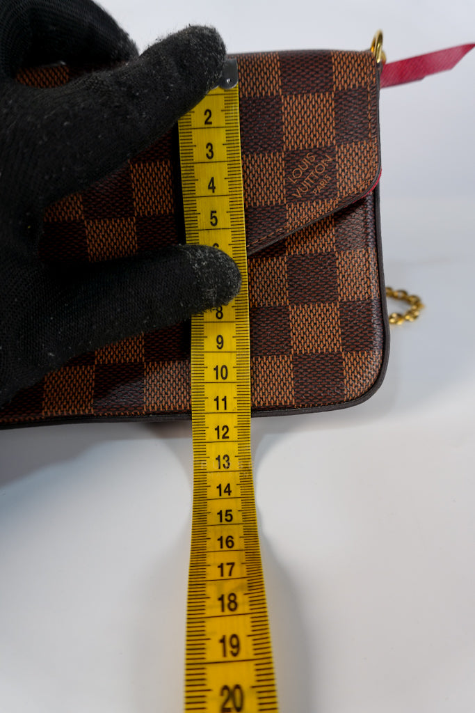 Felicie in Damier Ebene Canvas (Microchip) | Purse Maison Luxury Bags Shop