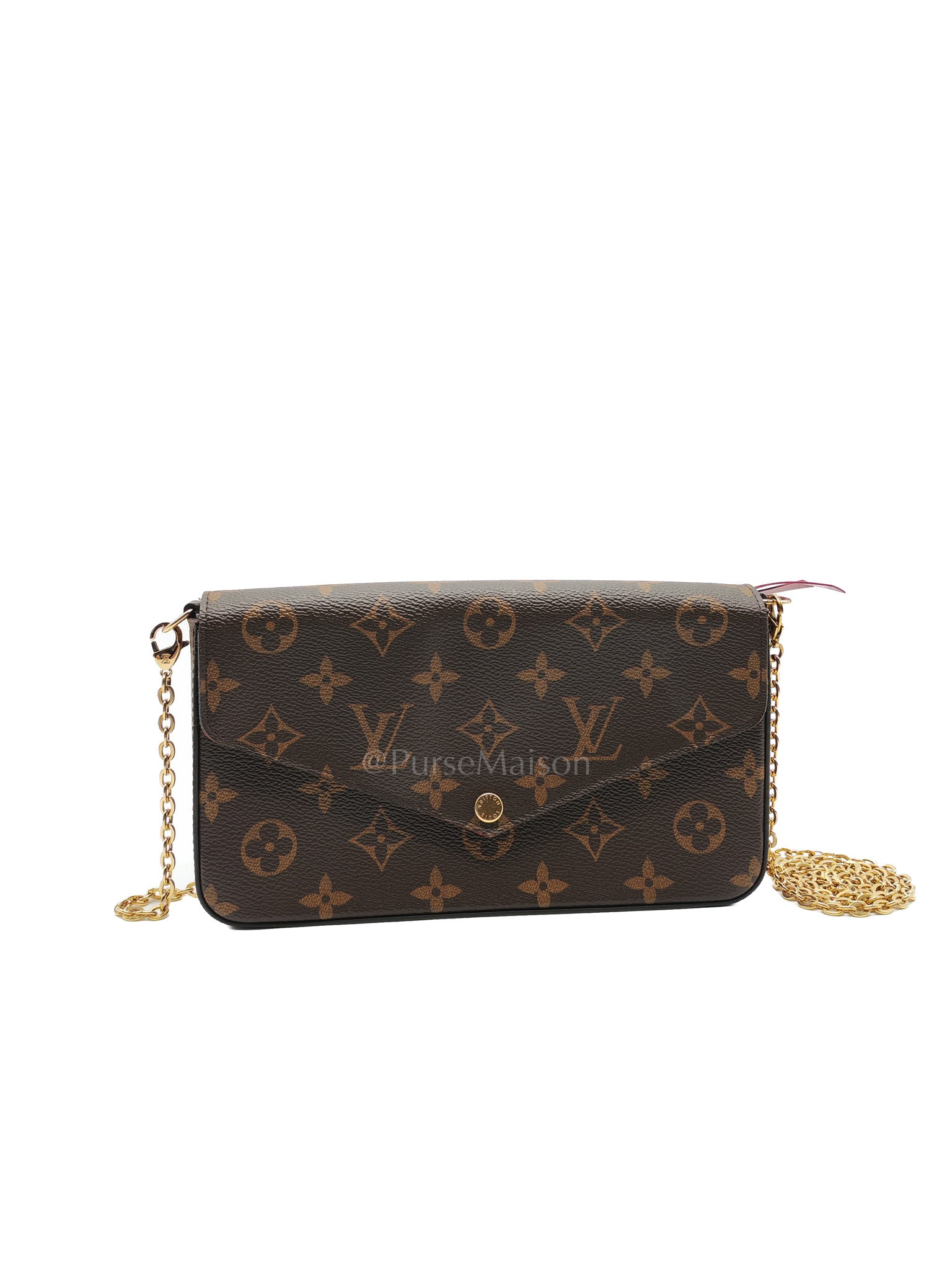 Félicie Pochette in Monogram Canvas Fuchsia Pink | Purse Maison Luxury Bags Shop