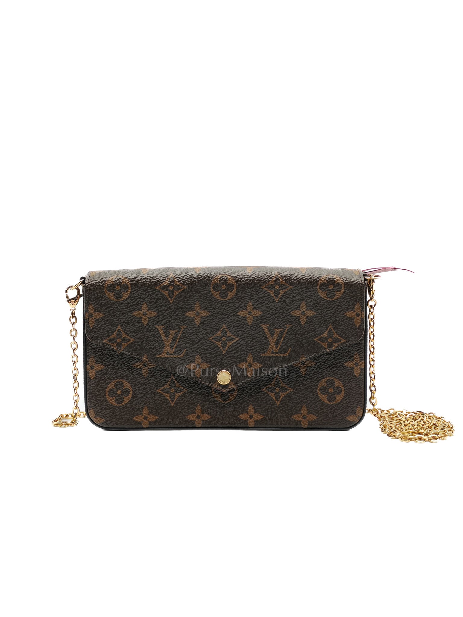 Félicie Pochette in Monogram Canvas Fuchsia Pink | Purse Maison Luxury Bags Shop