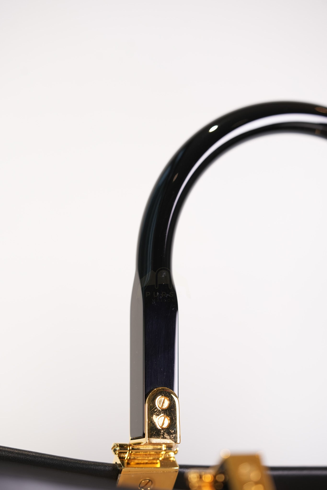 Fendace Sunshine Shopper Tote Bag in Black Calfskin Leather & Gold Hardware | Purse Maison Luxury Bags Shop