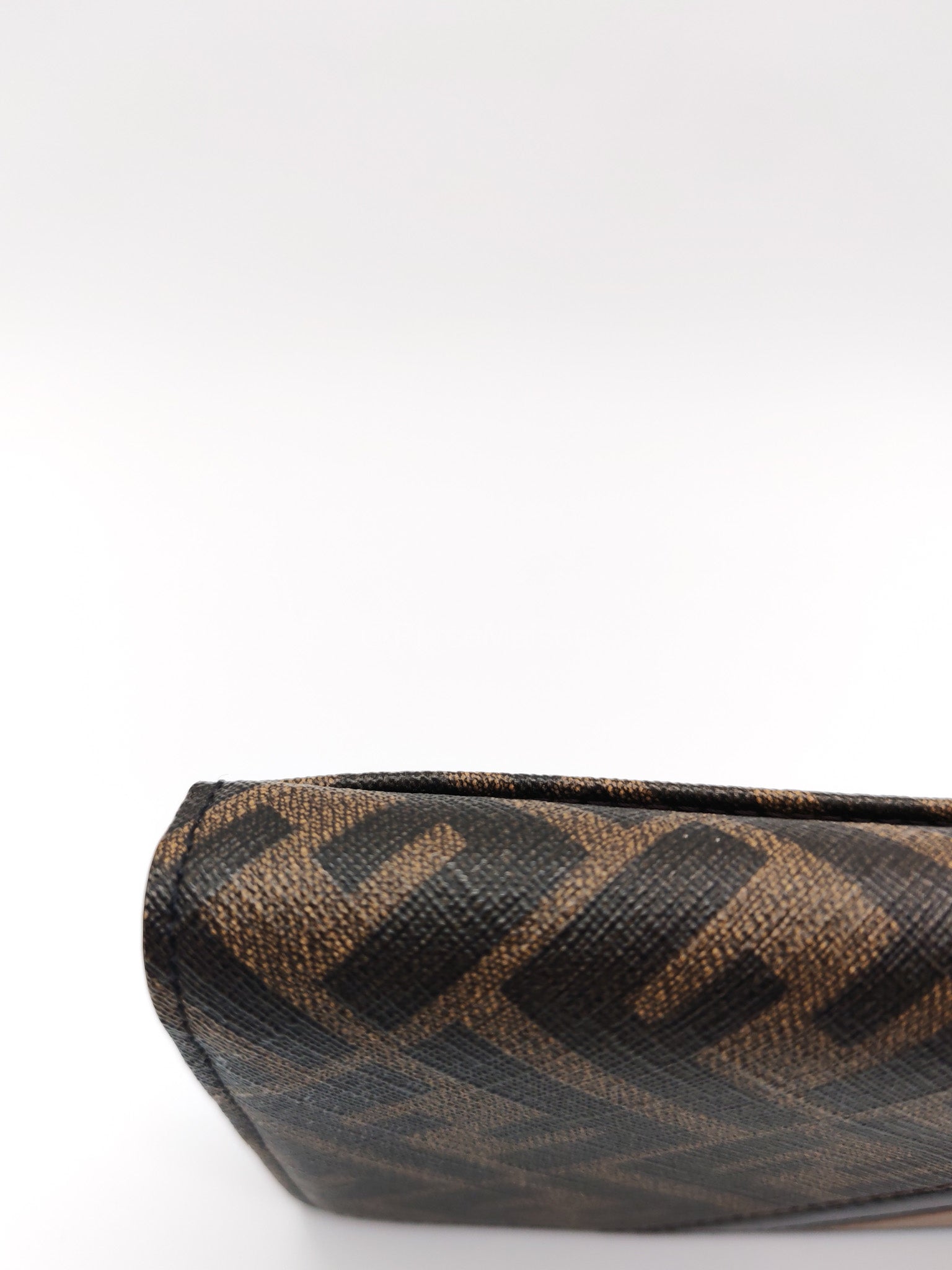 Fendi Diagonal Bi-fold Long Wallet in Brown/Black FF Logo Canvas | Purse Maison Luxury Bags Shop