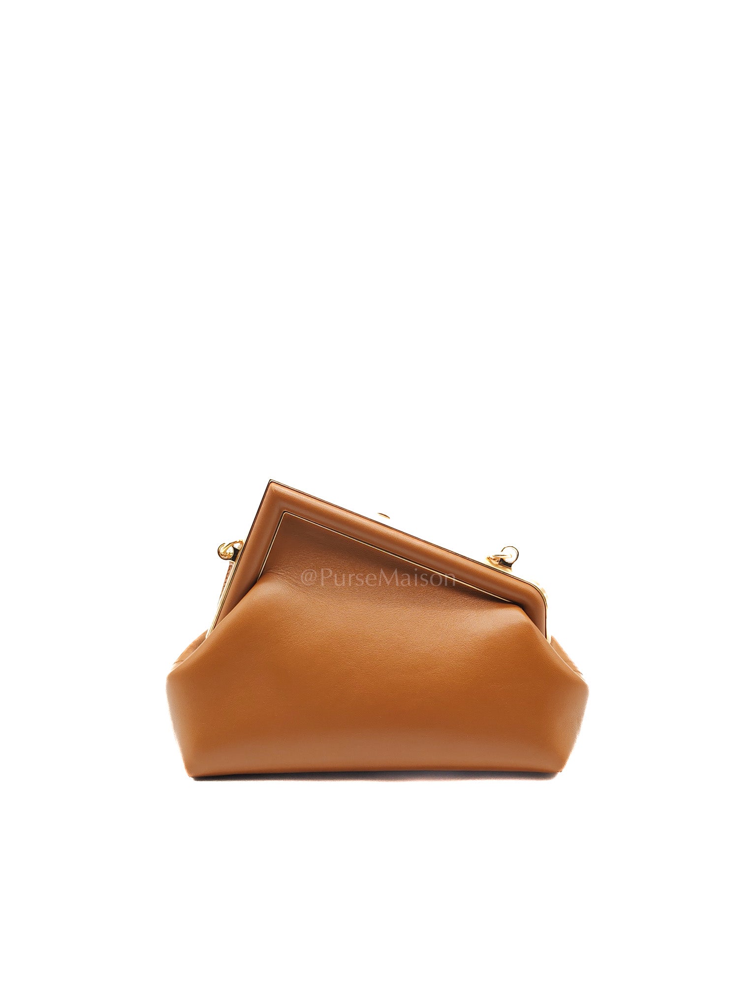 Fendi First Napa Leather Bag in Camel | Purse Maison Luxury Bags Shop
