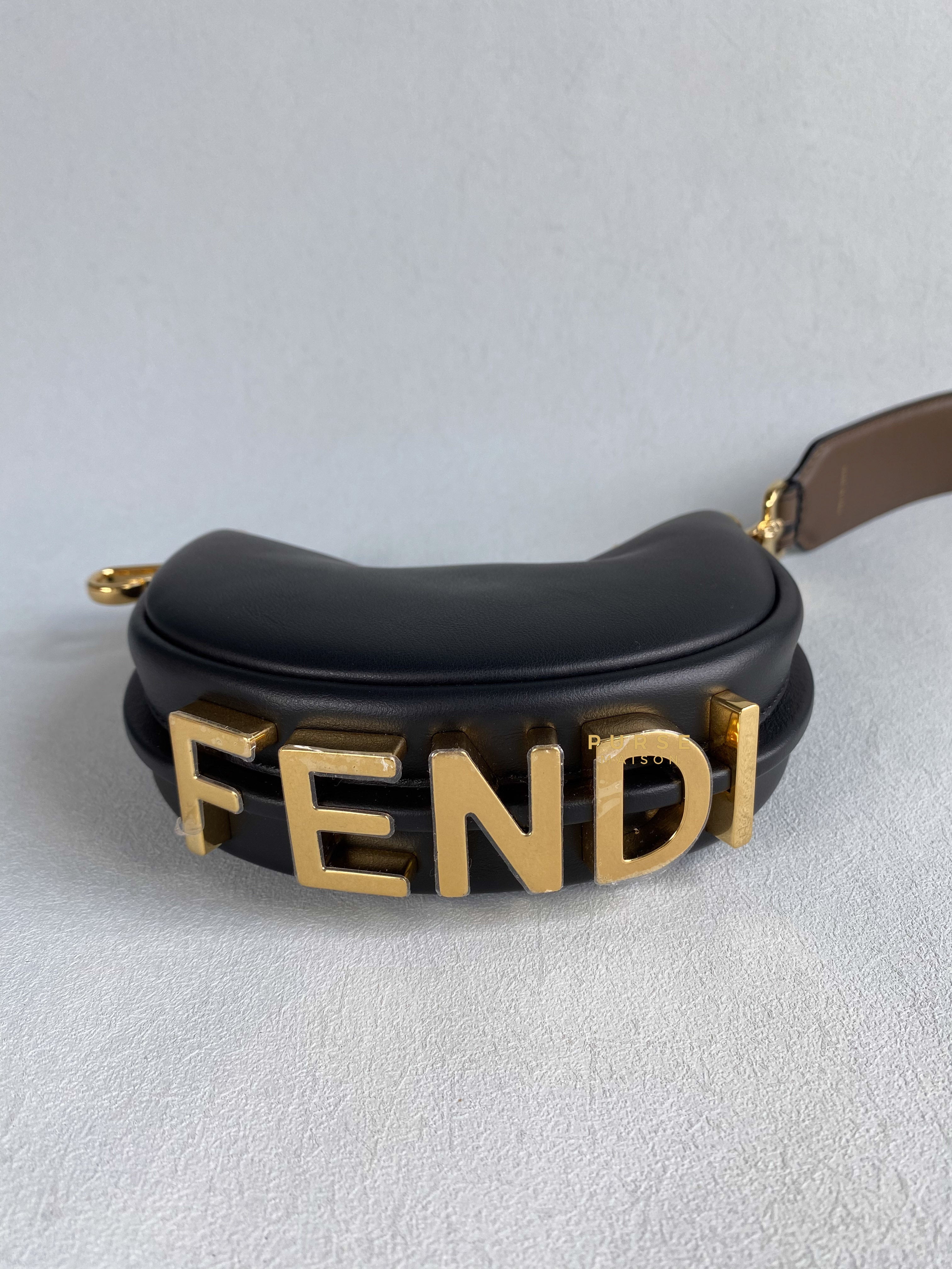 Fendi Nano Fendigraphy Shoulder Bag with strap | Purse Maison Luxury Bags Shop