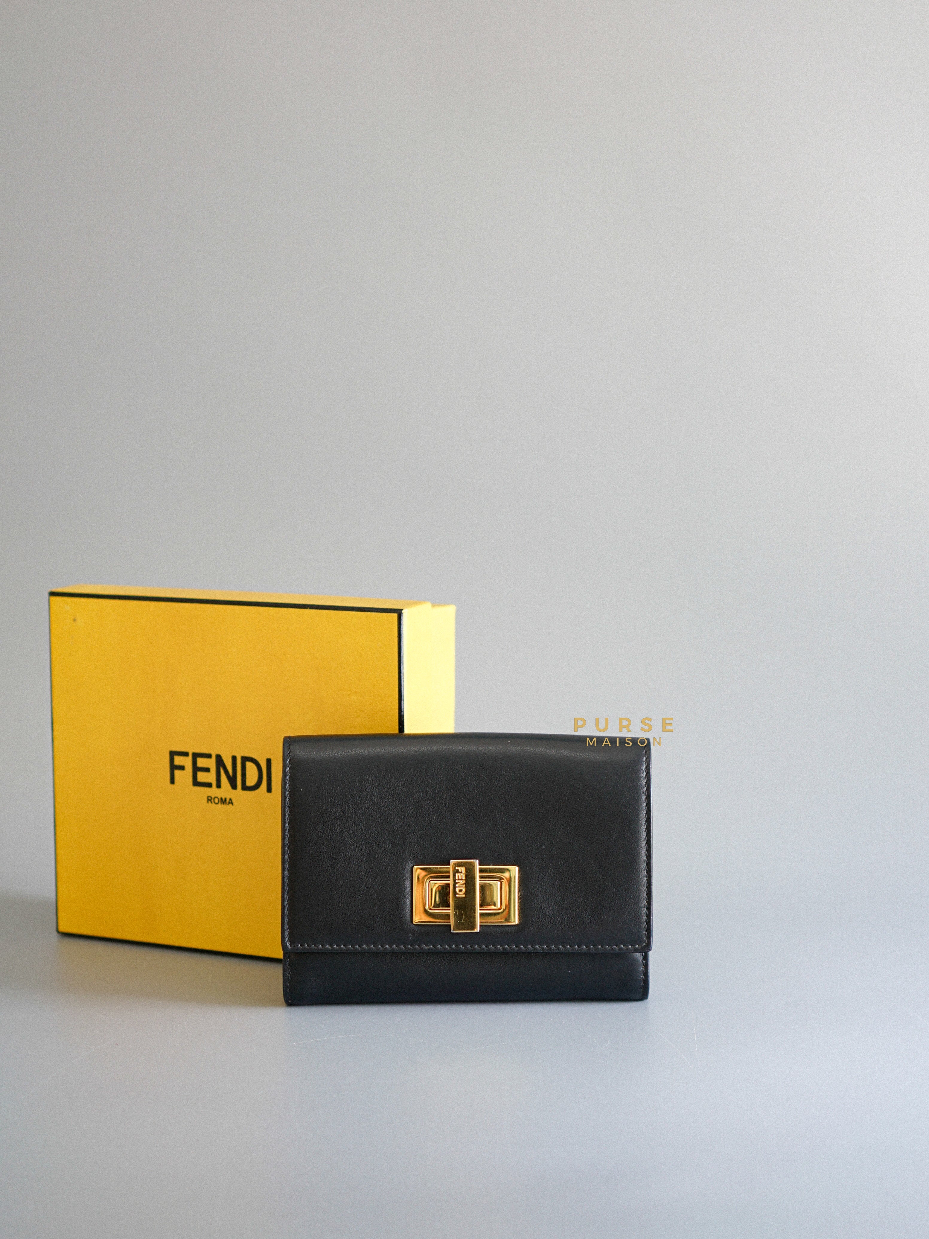 Fendi Peekaboo Medium Wallet Bicolor | Purse Maison Luxury Bags Shop