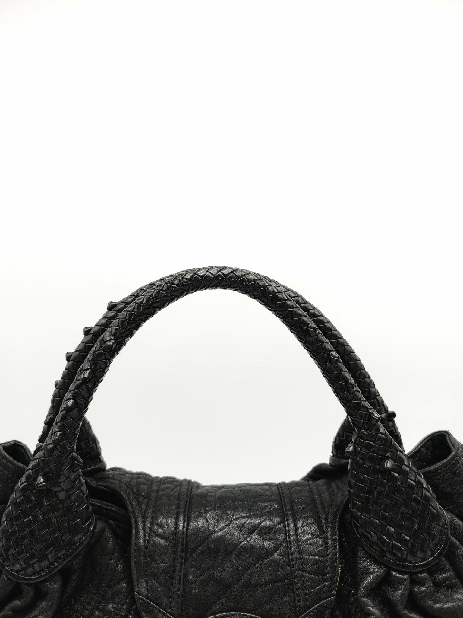 Fendi Spy Bag in Black Nappa Nuvolata Leather | Purse Maison Luxury Bags Shop