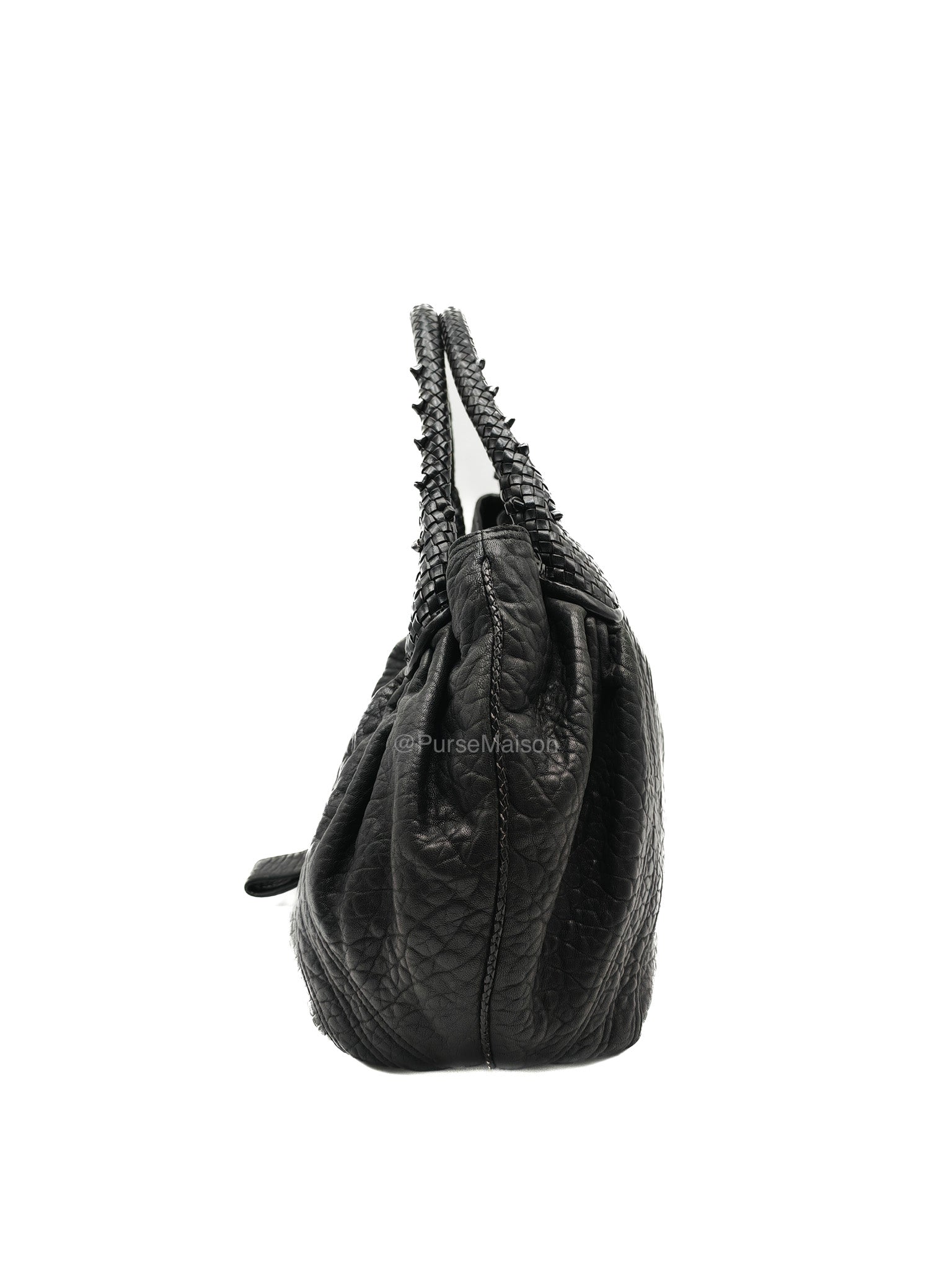 Fendi Spy Bag in Black Nappa Nuvolata Leather | Purse Maison Luxury Bags Shop