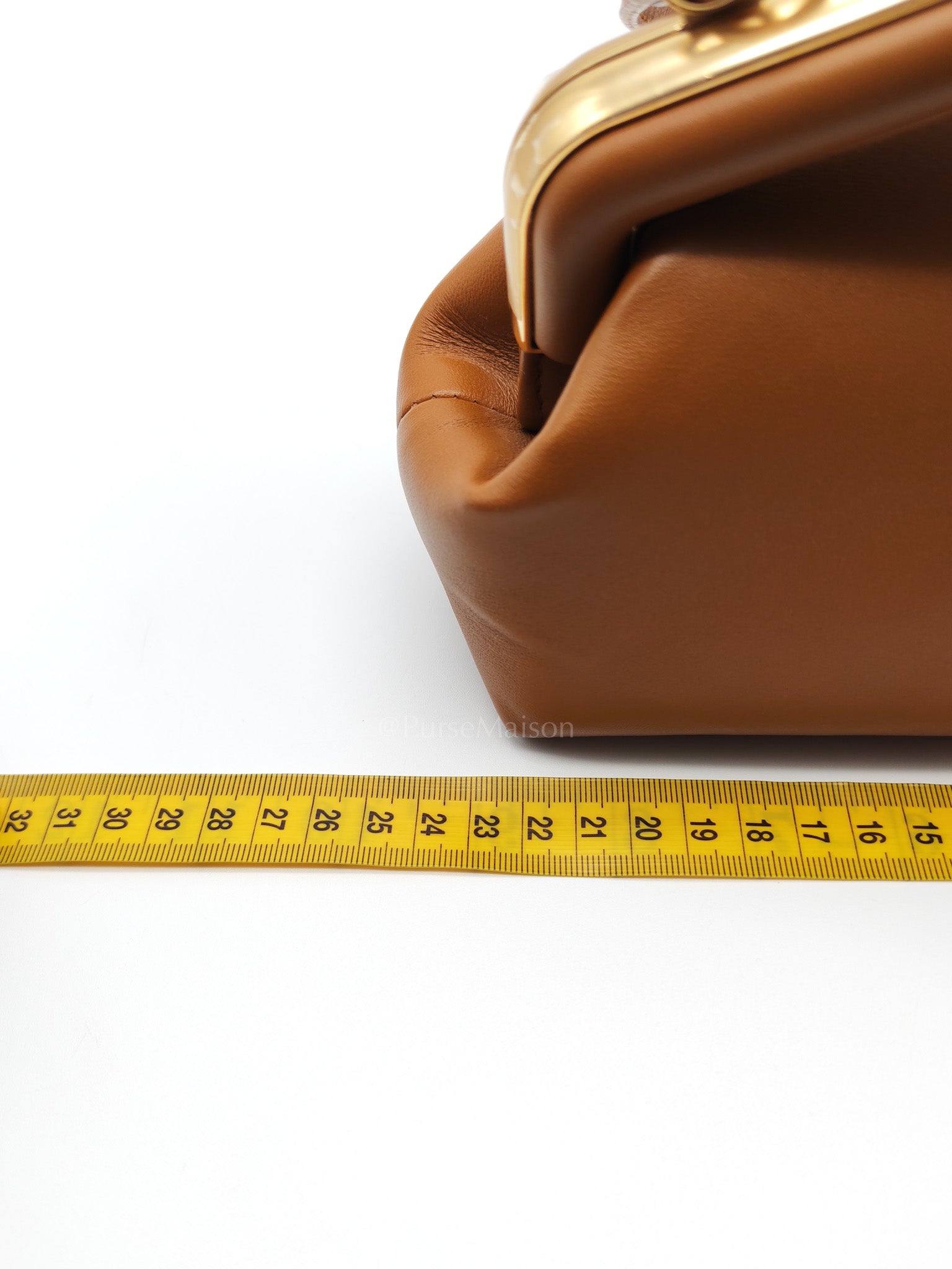 Fendi First Napa Leather Bag in Camel