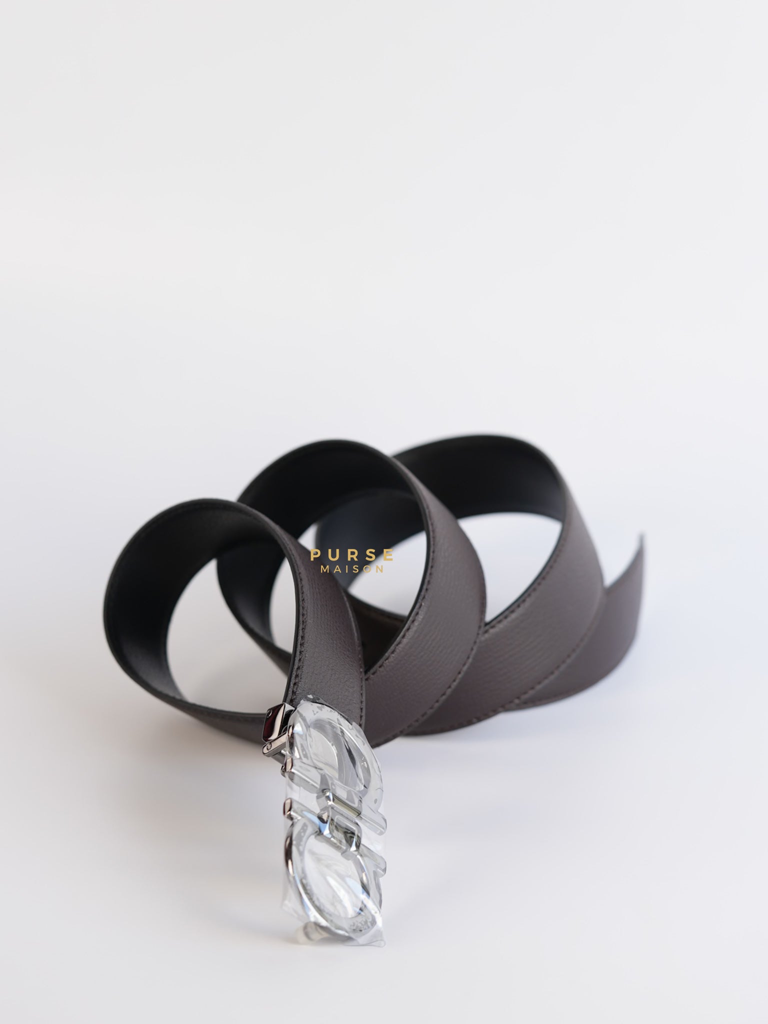 Ferragamo Reversible Black/Brown Belt Size 105cm | Purse Maison Luxury Bags Shop