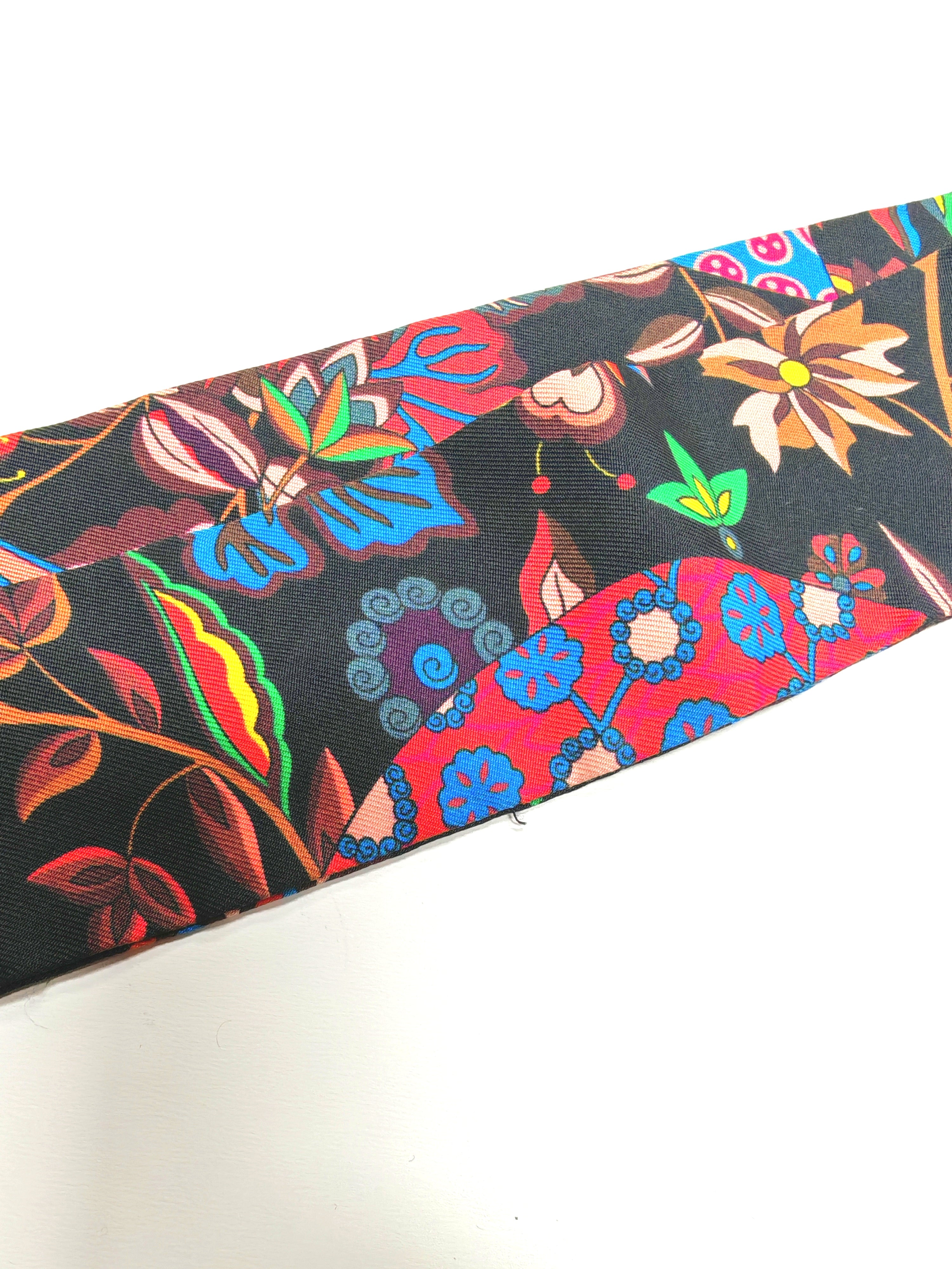 Festival Des Amazones SU/Caramel/Blanc/Noir Silk Twilly (Pair) | Purse Maison Luxury Bags Shop