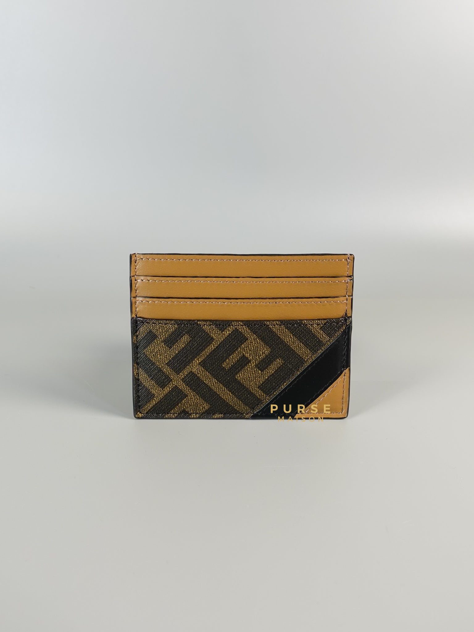 FF Brown Logo Canvas Cardholder Wallet | Purse Maison Luxury Bags Shop