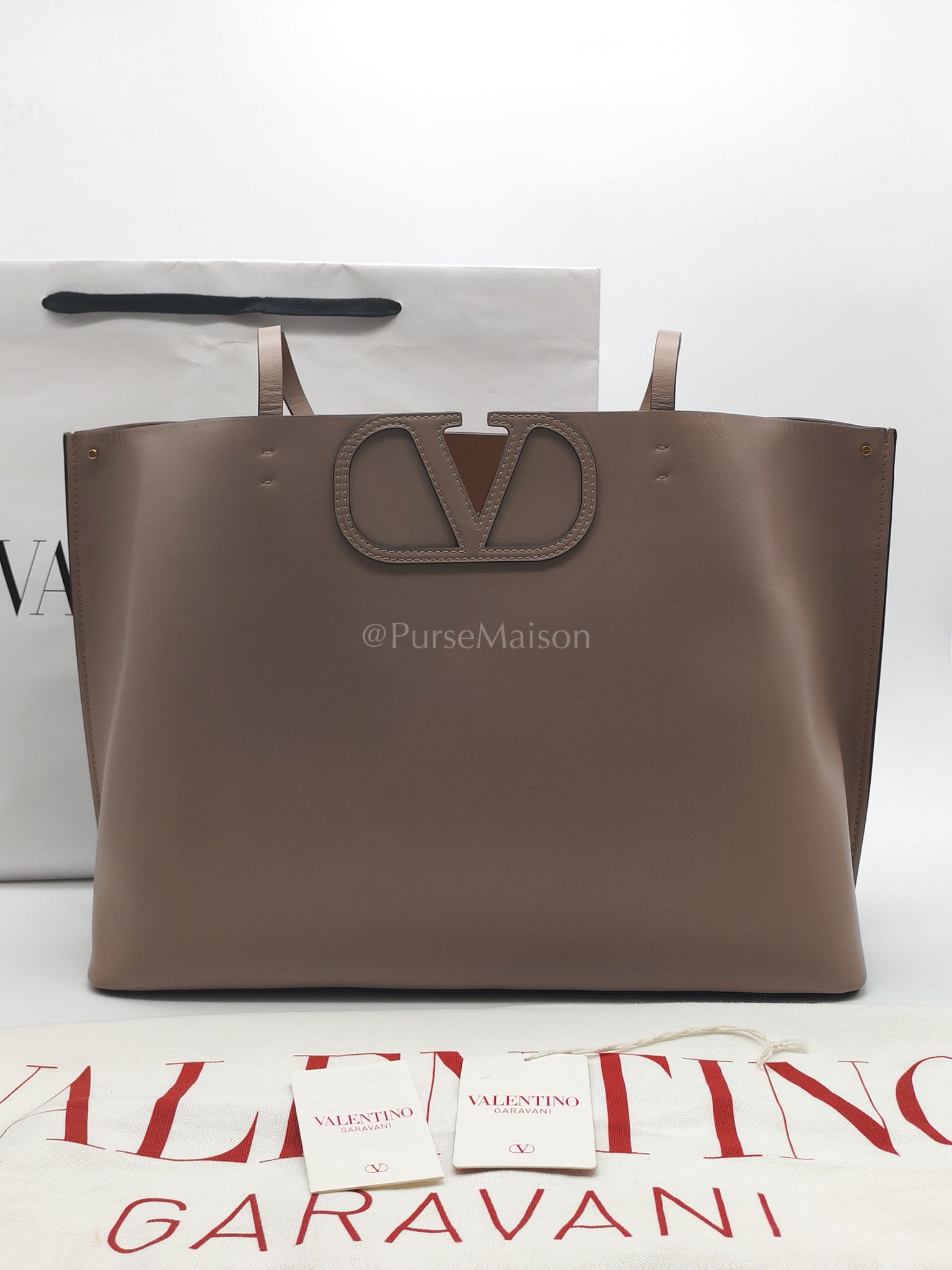 Fill Me in Rose Canelle Calfskin Leather Large Tote Bag Large | Purse Maison Luxury Bags Shop