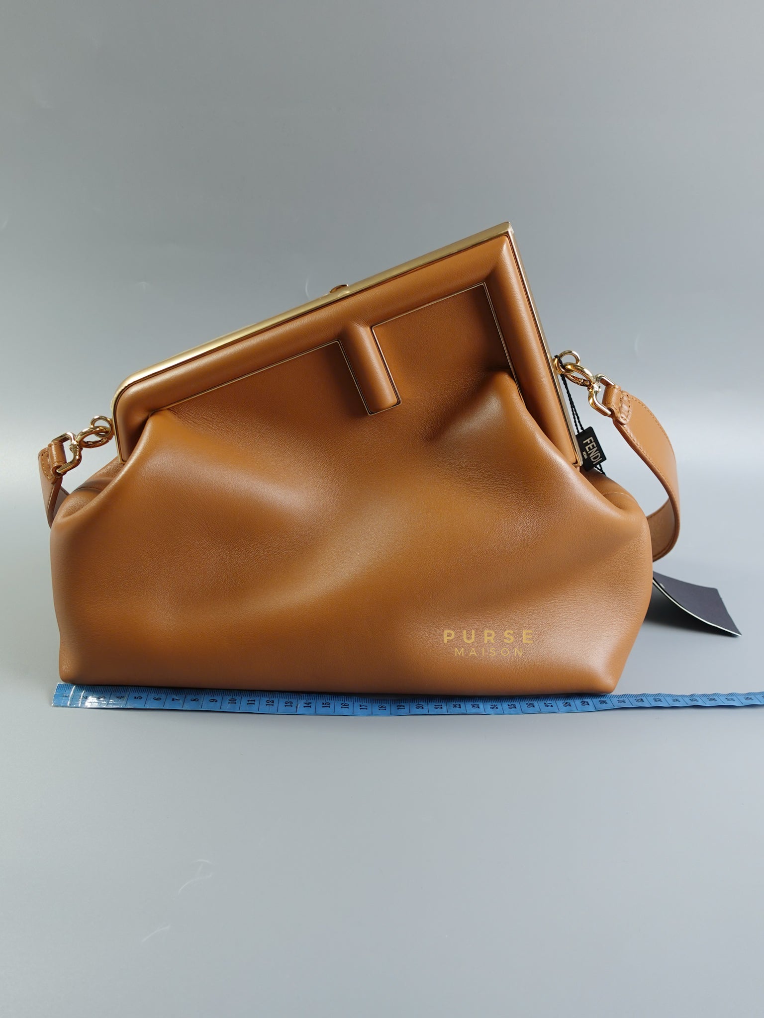 First Medium in Caramel Nappa Bag | Purse Maison Luxury Bags Shop