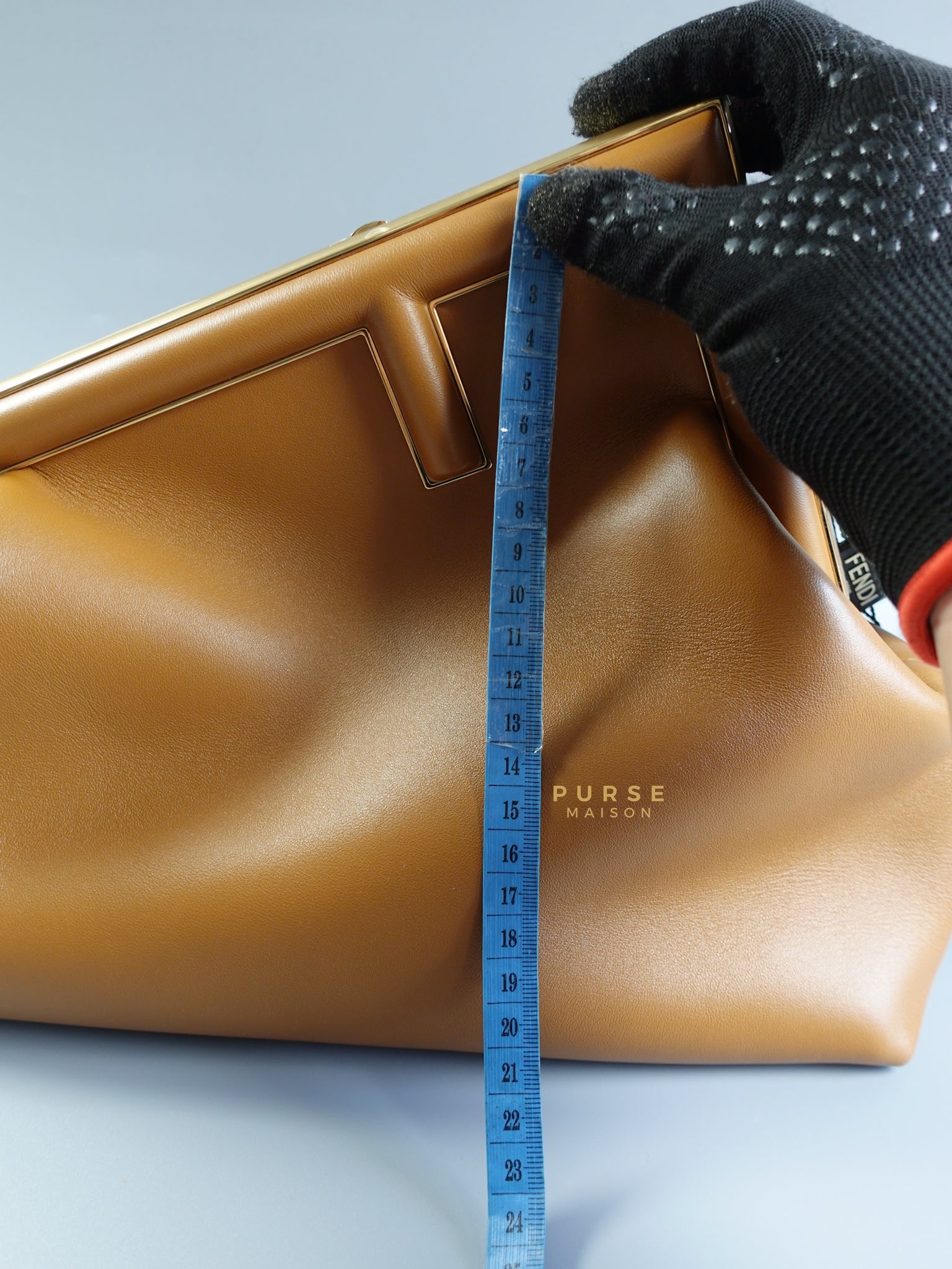 First Medium in Caramel Nappa Bag | Purse Maison Luxury Bags Shop