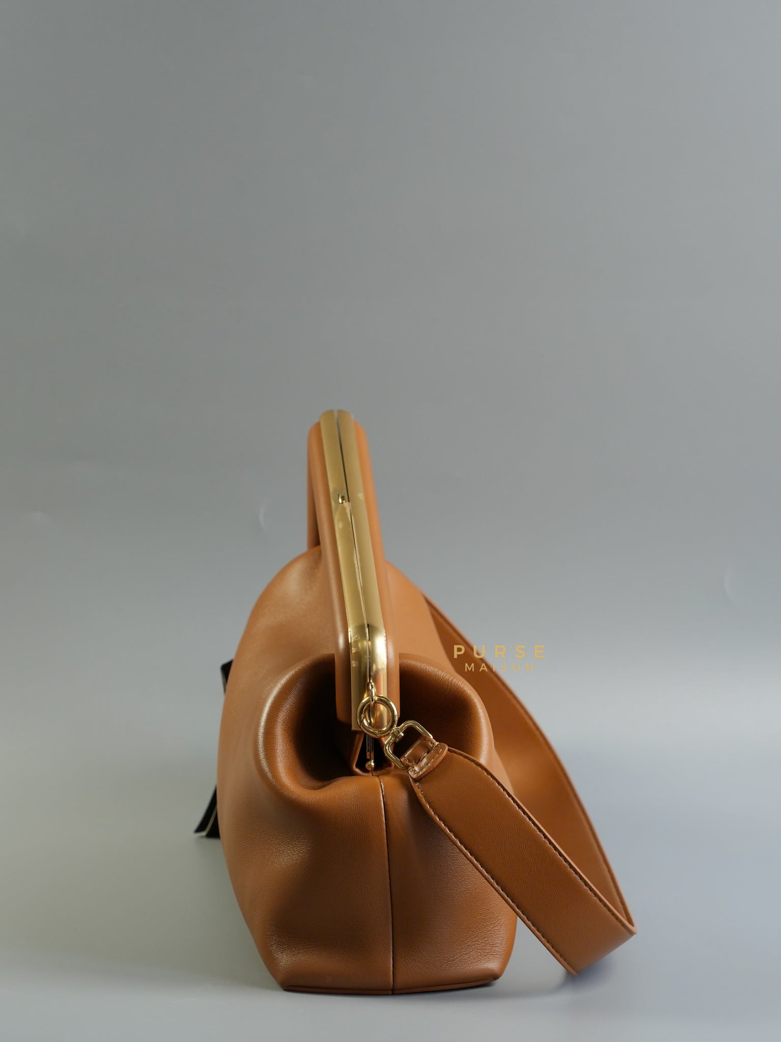 First Medium in Caramel Nappa Bag | Purse Maison Luxury Bags Shop