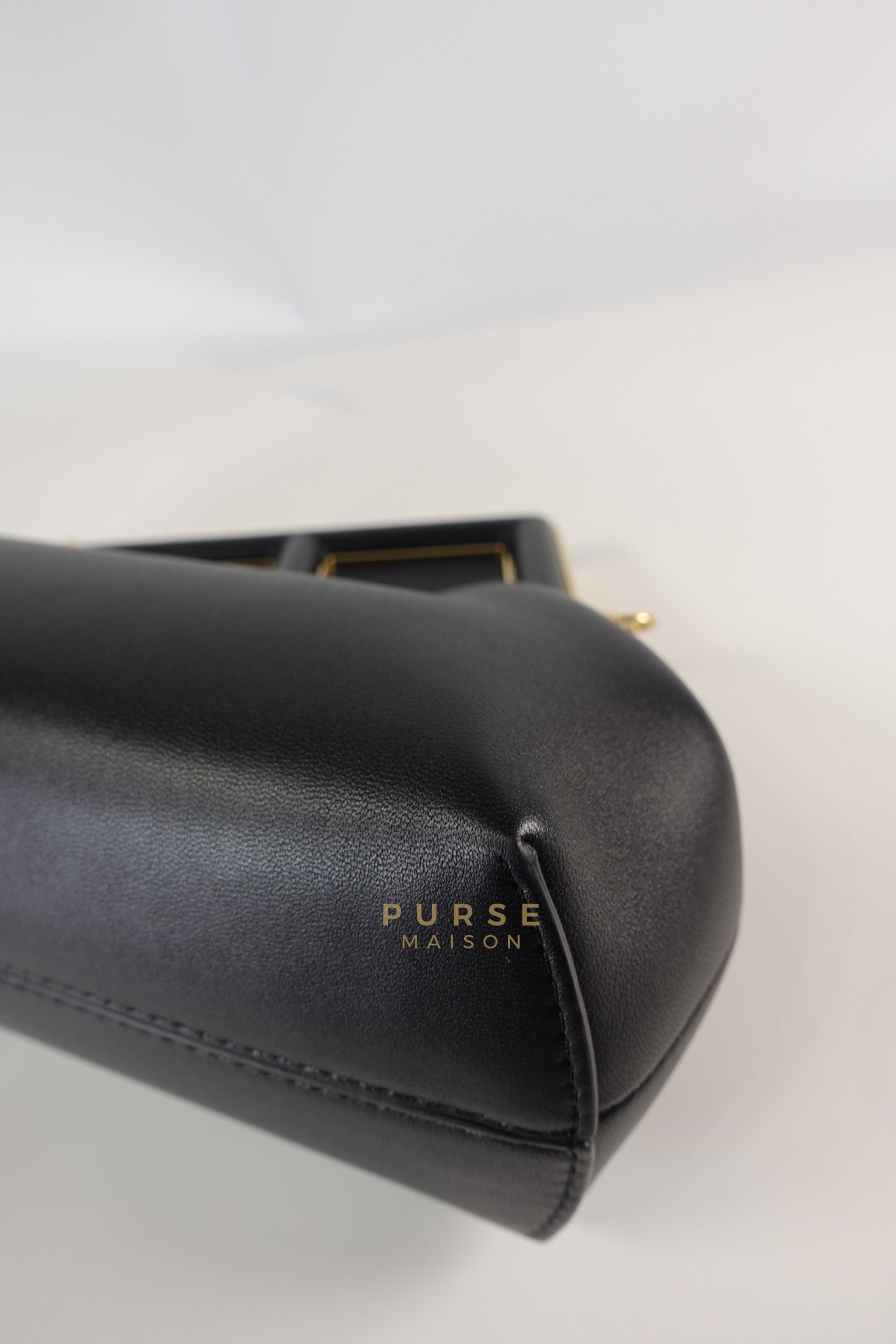 First Small in Noir Nappa Bag | Purse Maison Luxury Bags Shop