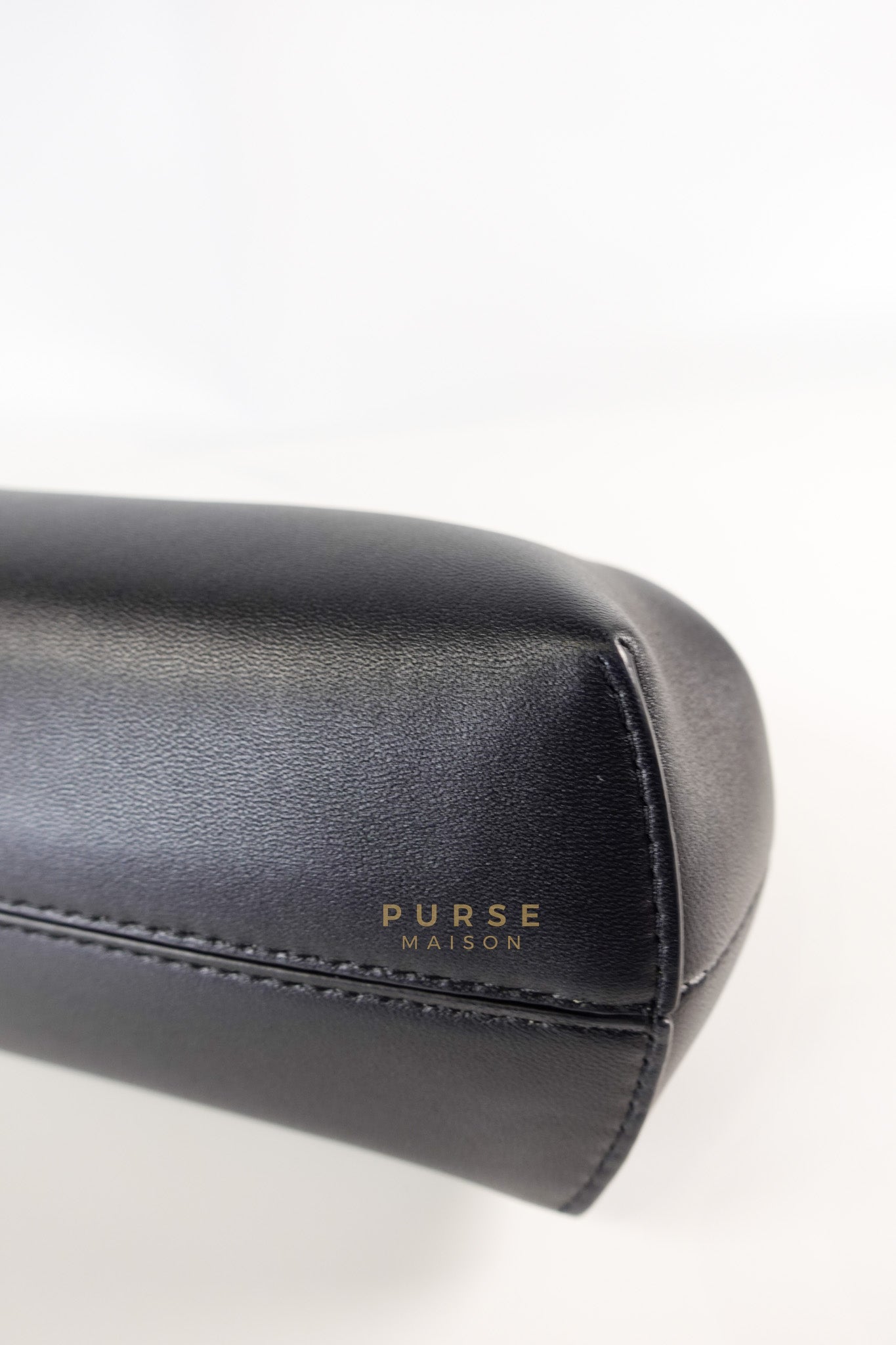 First Small in Noir Nappa Bag | Purse Maison Luxury Bags Shop