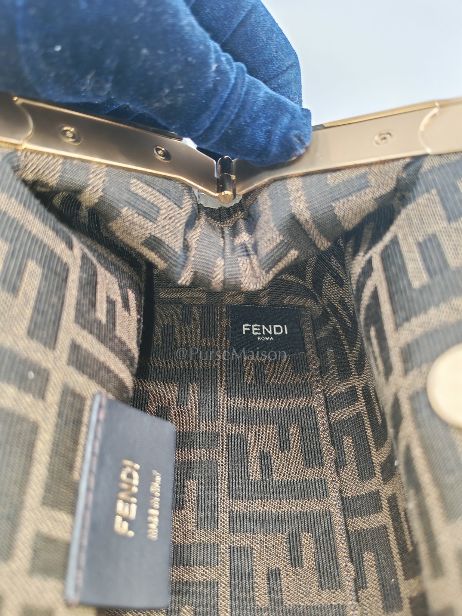 First Small Nappa in Shiny Torto Dark Beige Smooth Calfskin Leather | Purse Maison Luxury Bags Shop