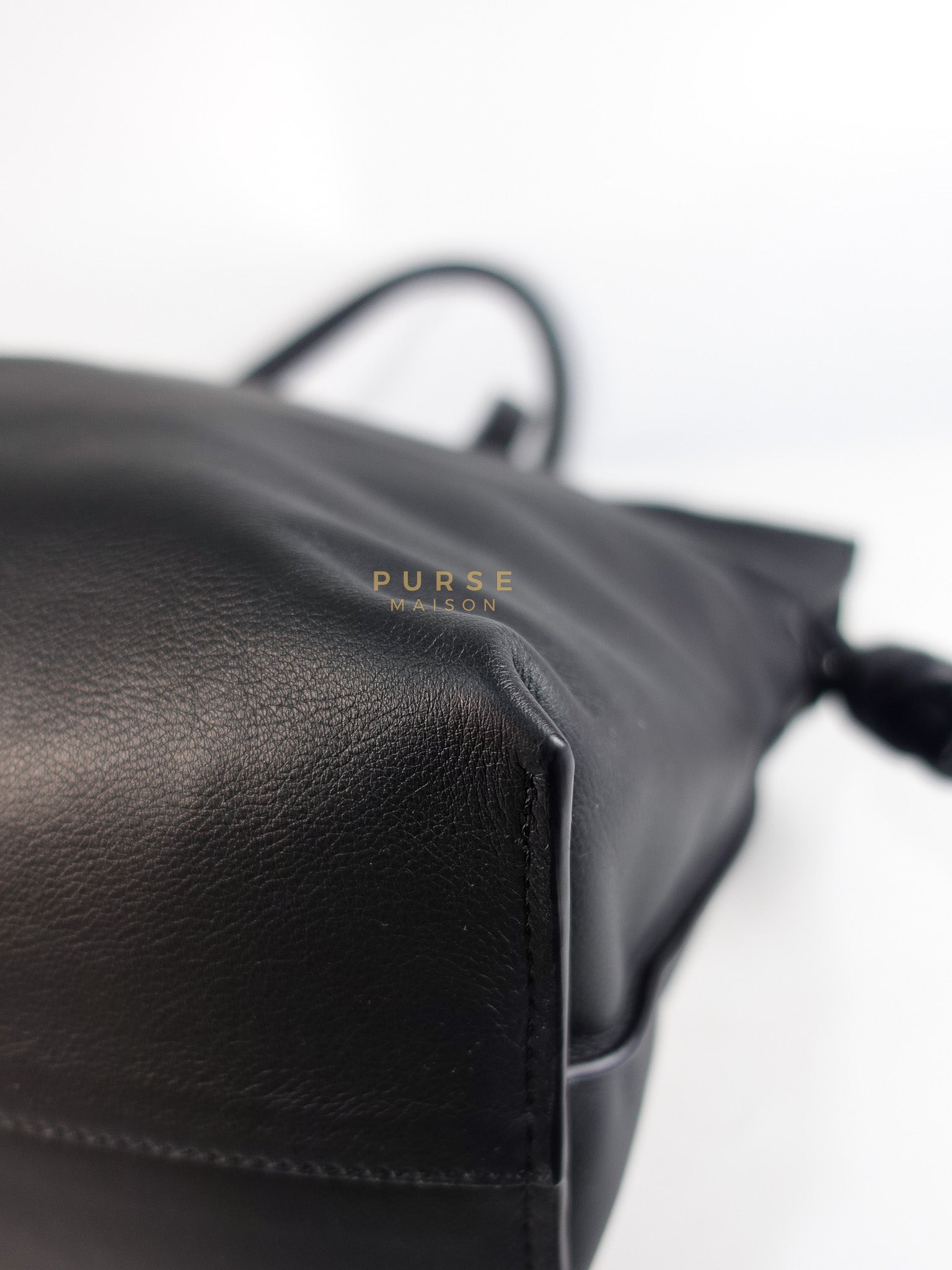Flamenco Tote Bag Large in Black Nappa Calfskin Leather | Purse Maison Luxury Bags Shop