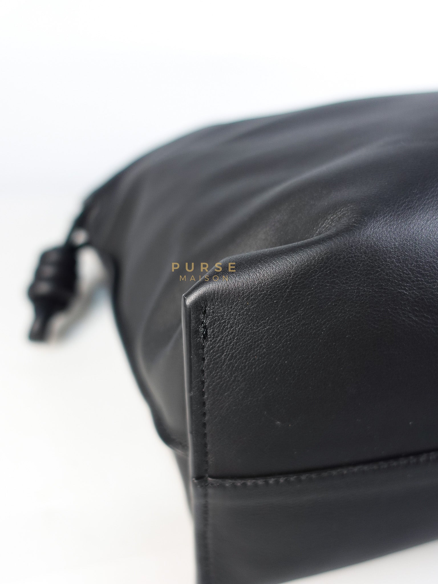 Flamenco Tote Bag Large in Black Nappa Calfskin Leather | Purse Maison Luxury Bags Shop