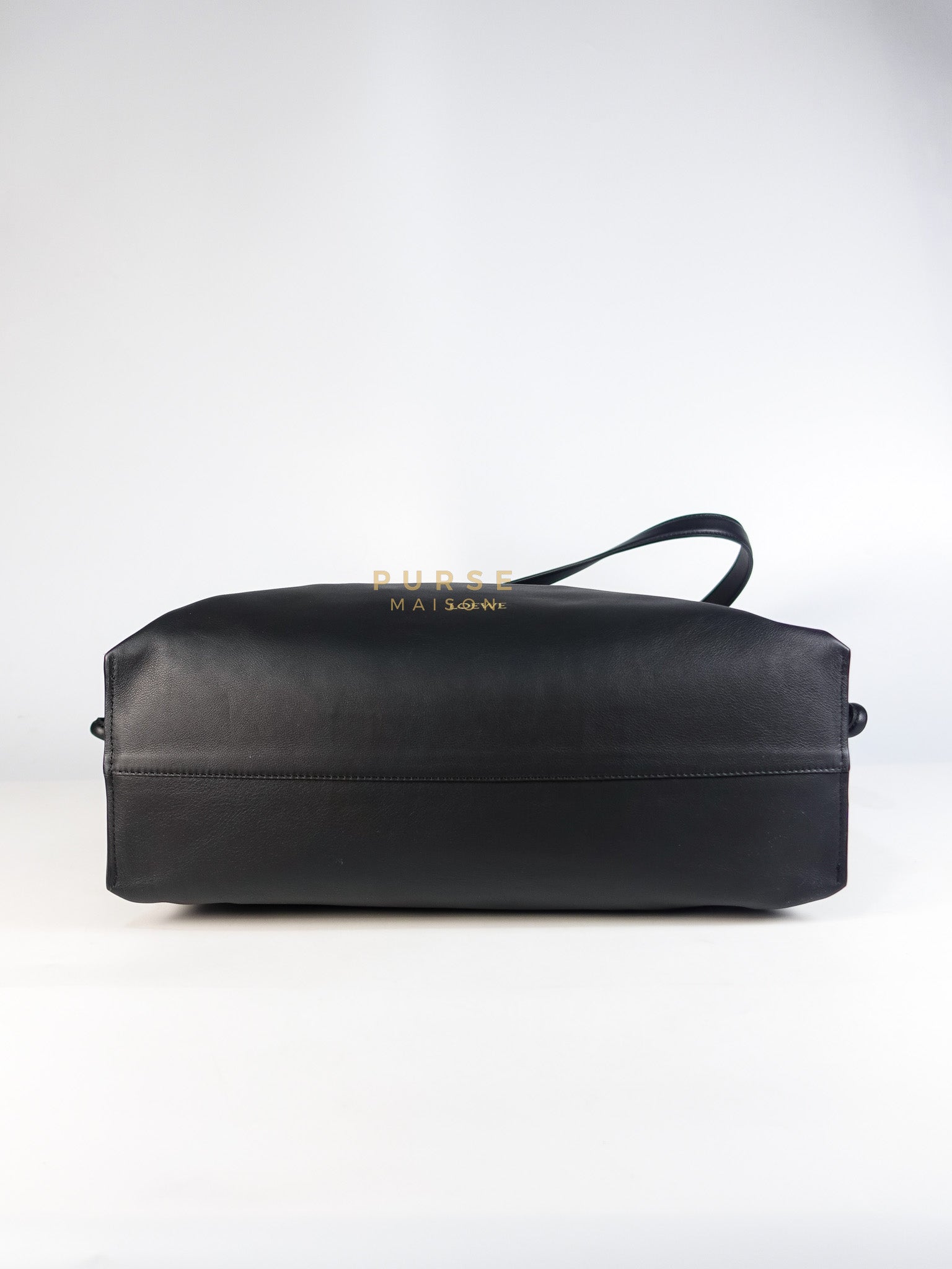 Flamenco Tote Bag Large in Black Nappa Calfskin Leather | Purse Maison Luxury Bags Shop