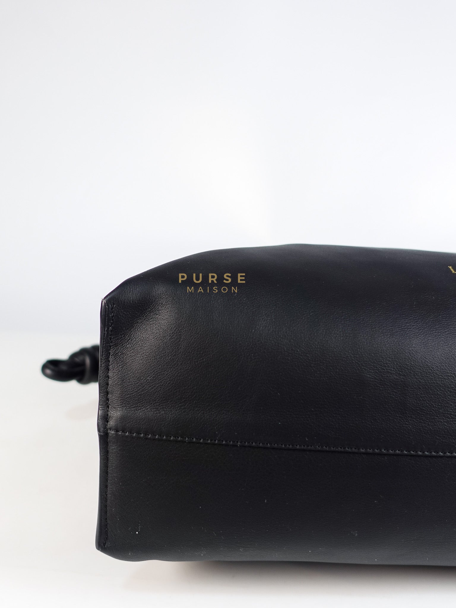 Flamenco Tote Bag Large in Black Nappa Calfskin Leather | Purse Maison Luxury Bags Shop