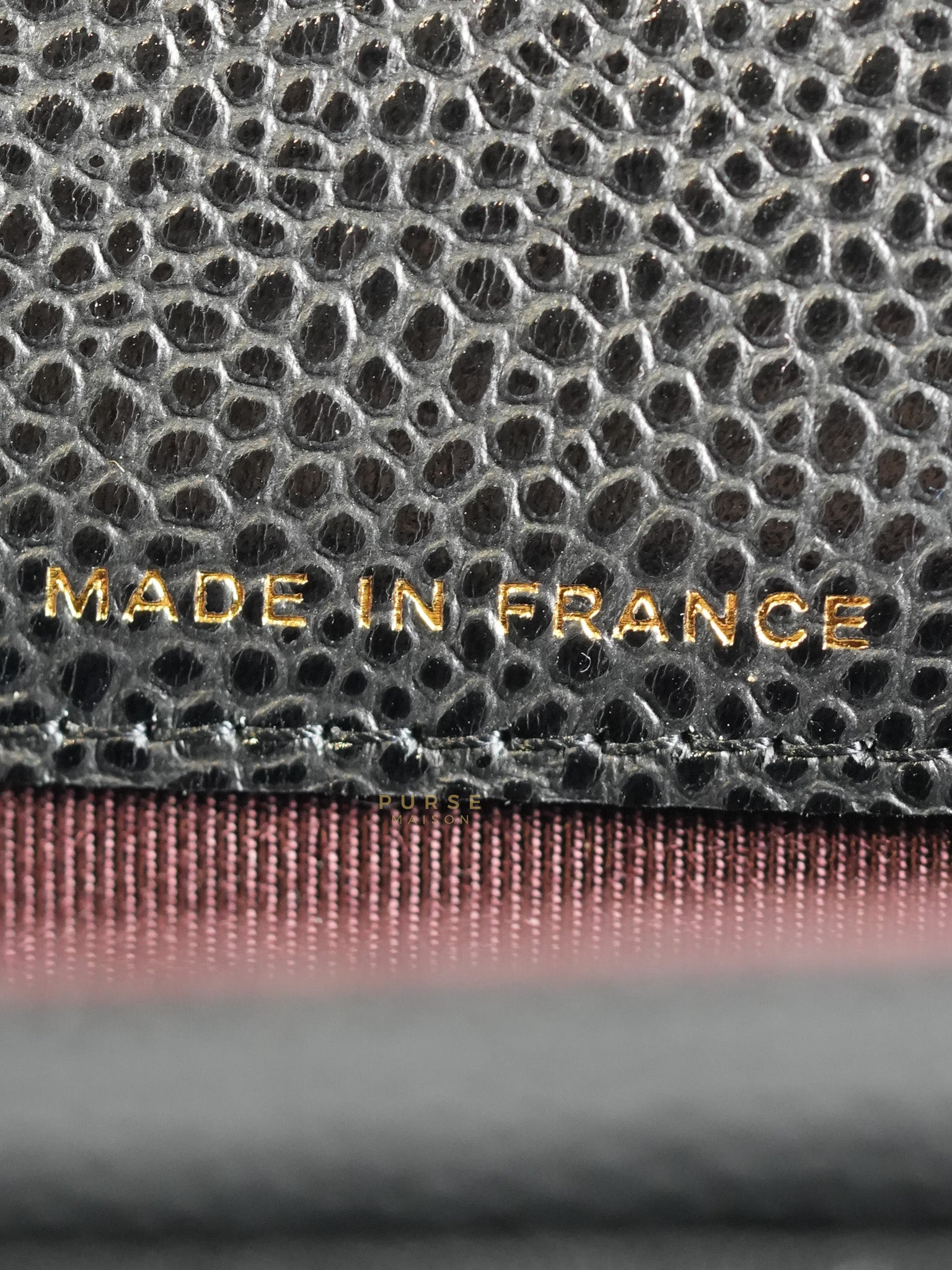 Bi-Fold Wallet In Black Quilted Caviar Leather Gold Hardware Series 30 | Purse Maison Luxury Bags Shop