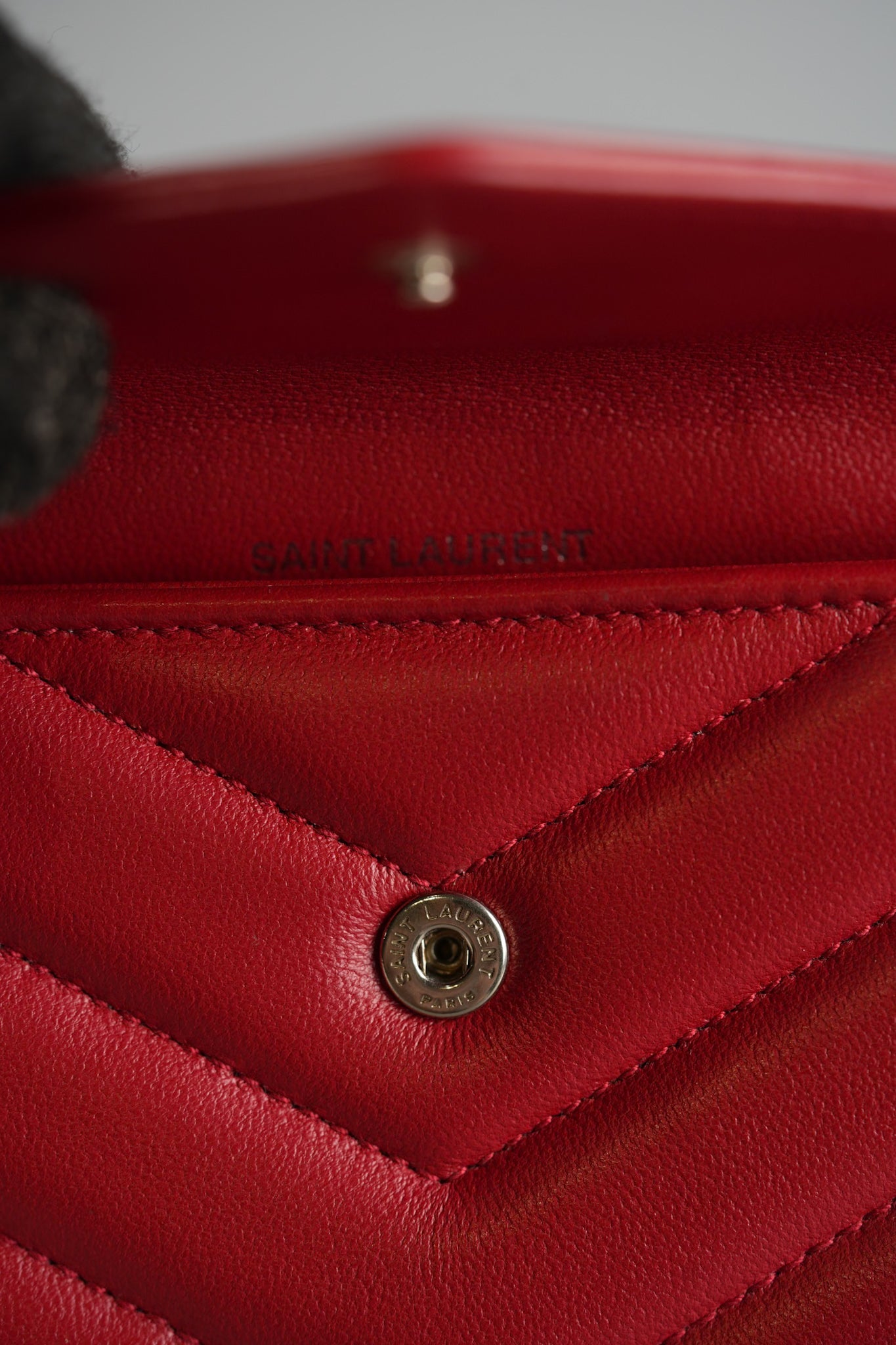 Flap Wallet in Red Lambskin Leather | Purse Maison Luxury Bags Shop