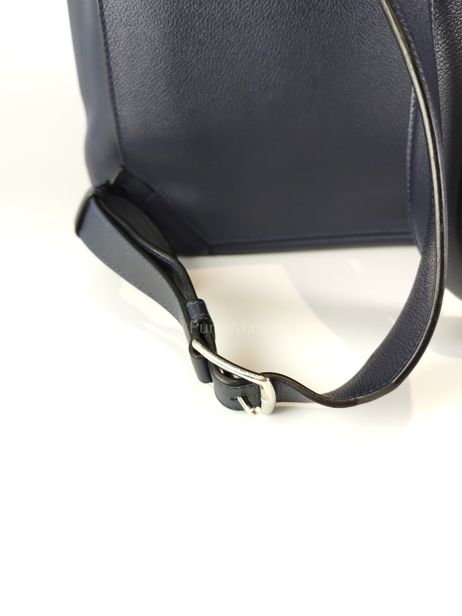 Flash Backpack Blue Nuit in Evercolor Leather and Palladium Hardware Stamp D (2019) | Purse Maison Luxury Bags Shop